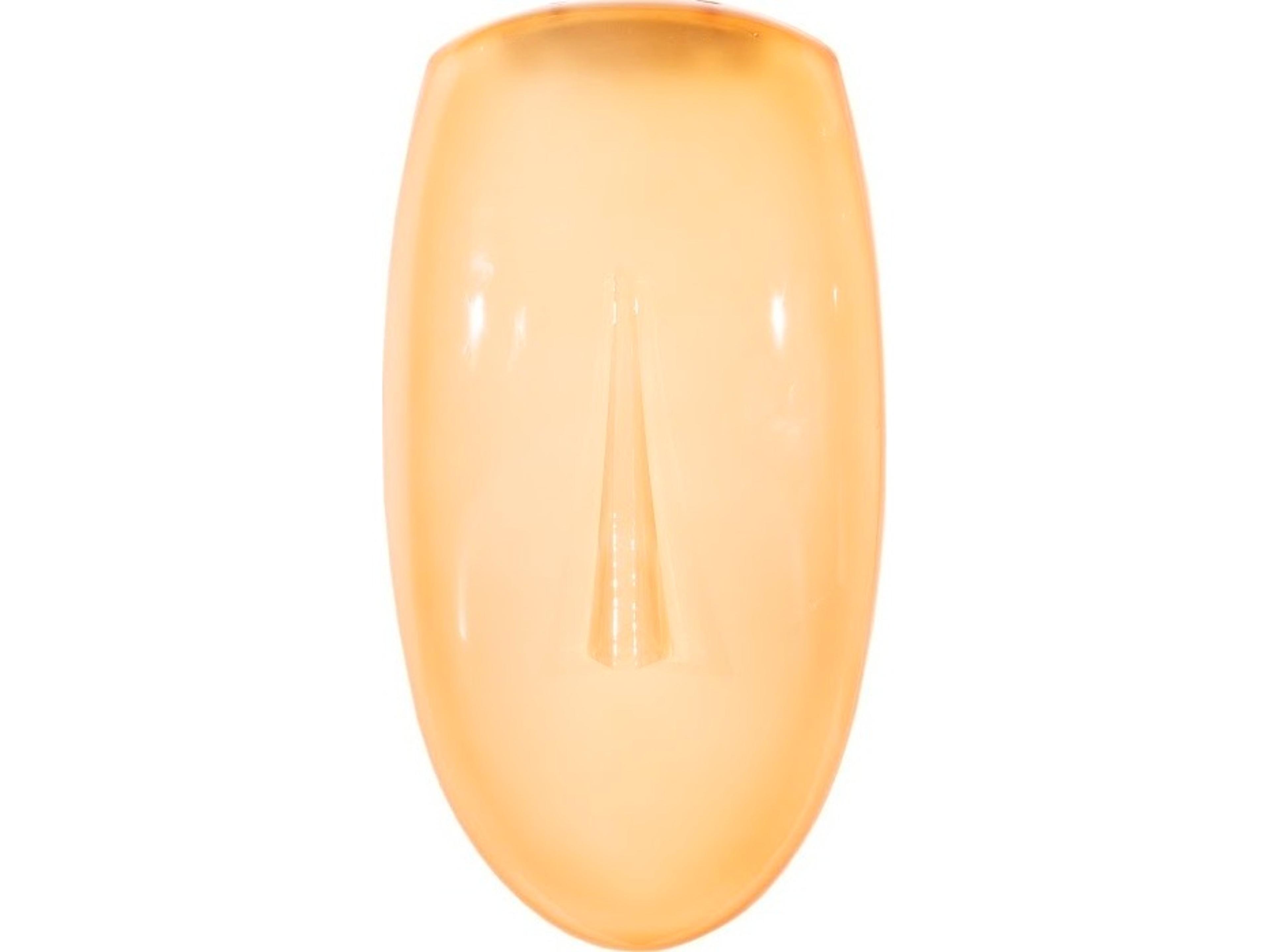 Cycladic Yellow Concave Glass Wall Art