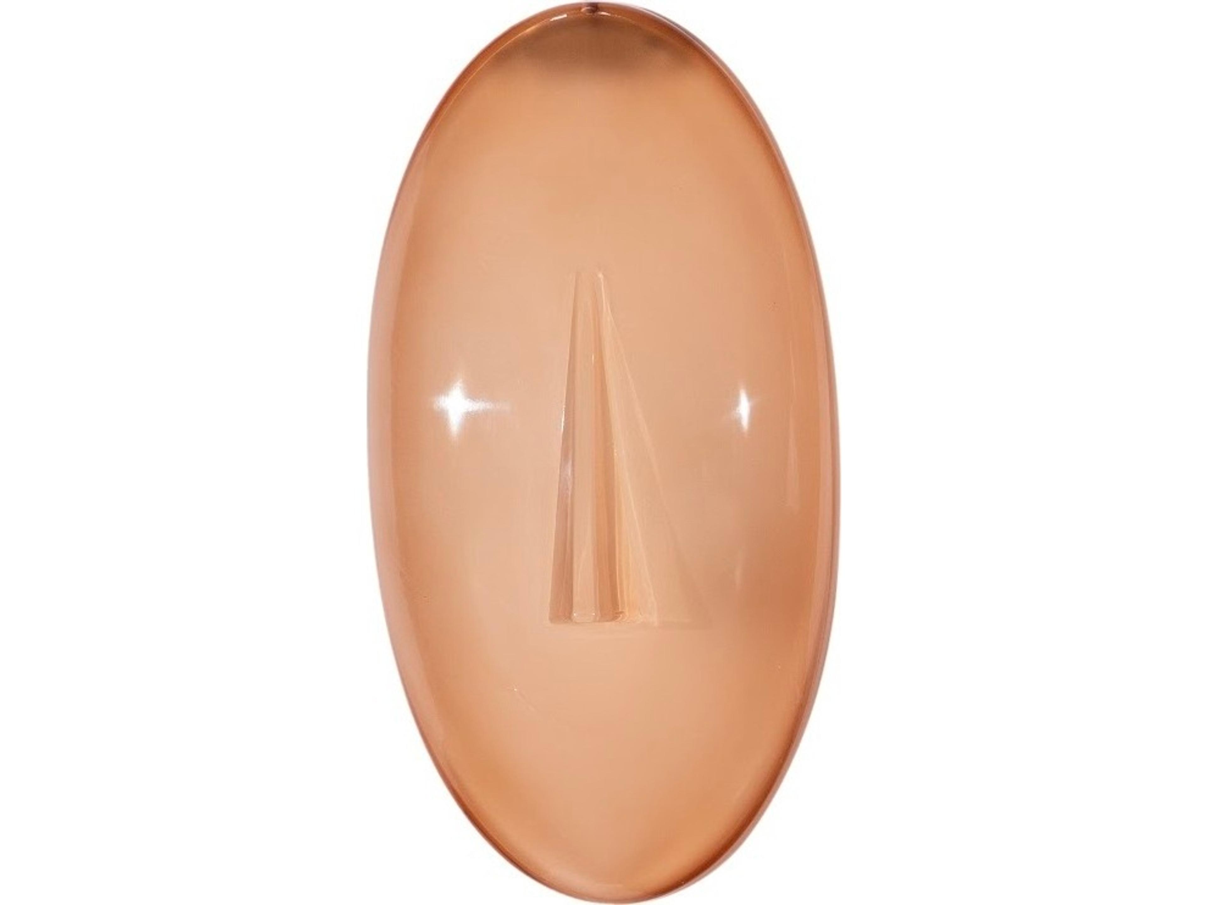 Cycladic Brown Oval Glass Wall Art