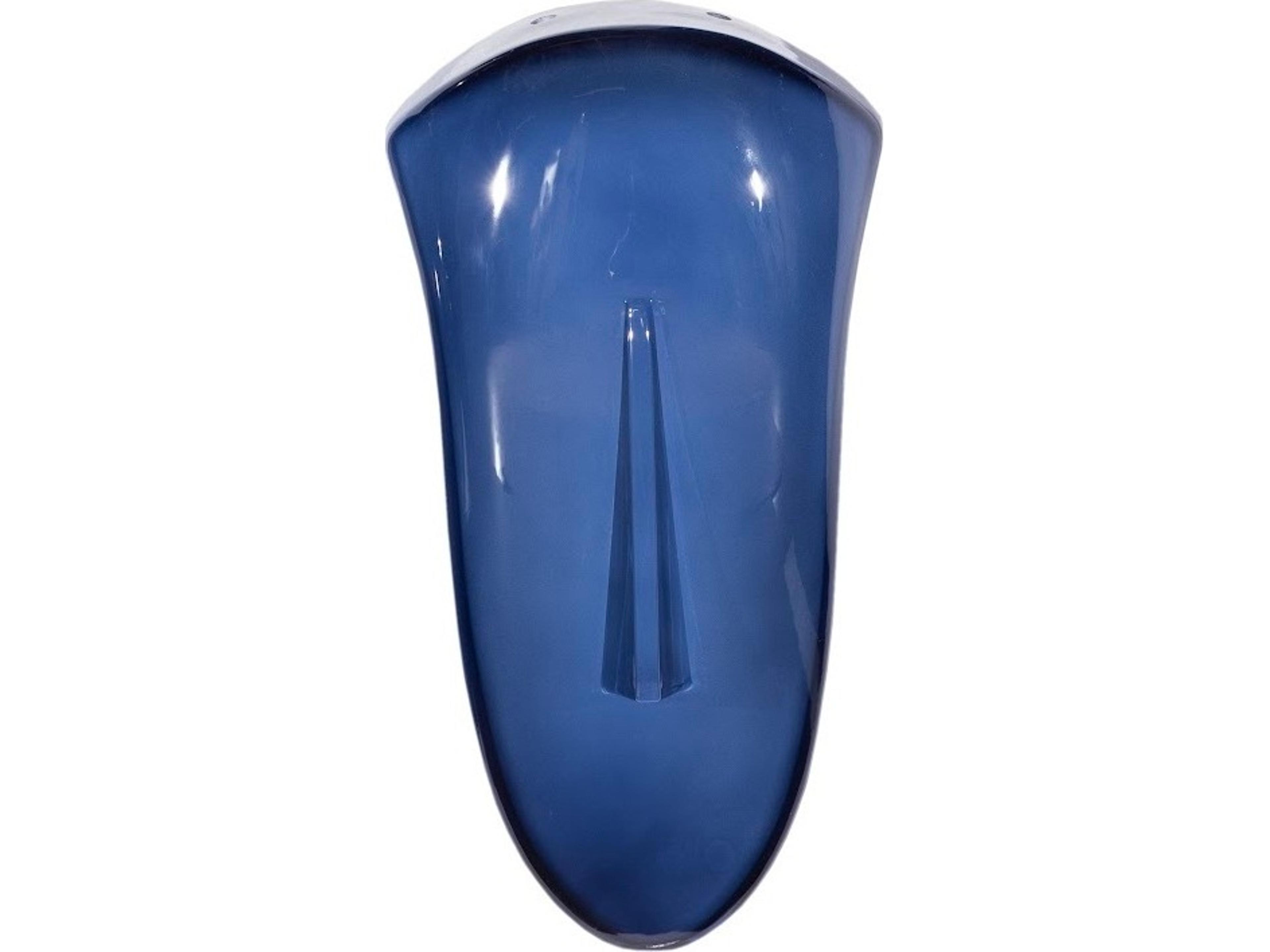 Cycladic Blue Convex Glass Wall Art