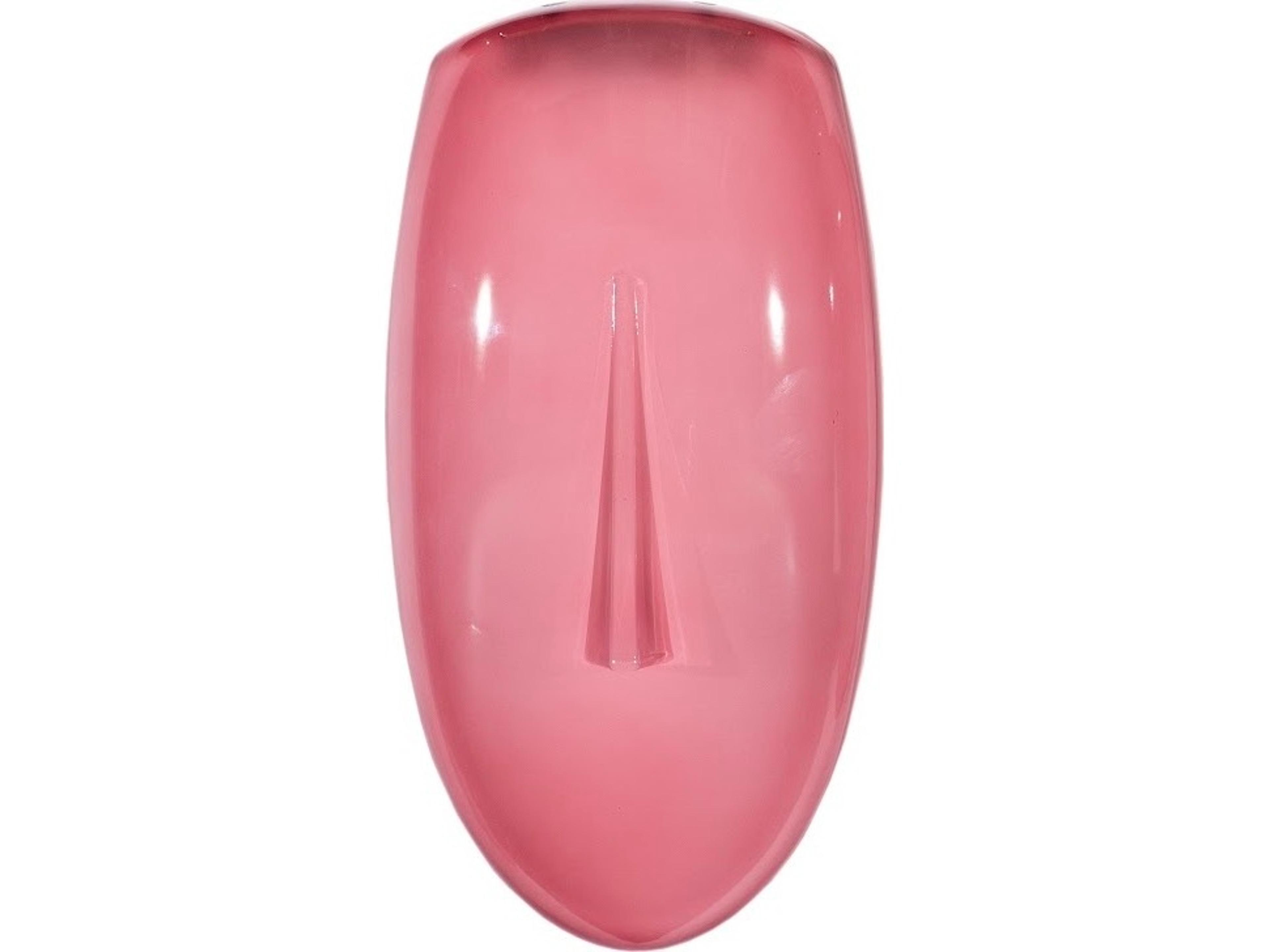 Cycladic Pink Concave Glass Wall Art