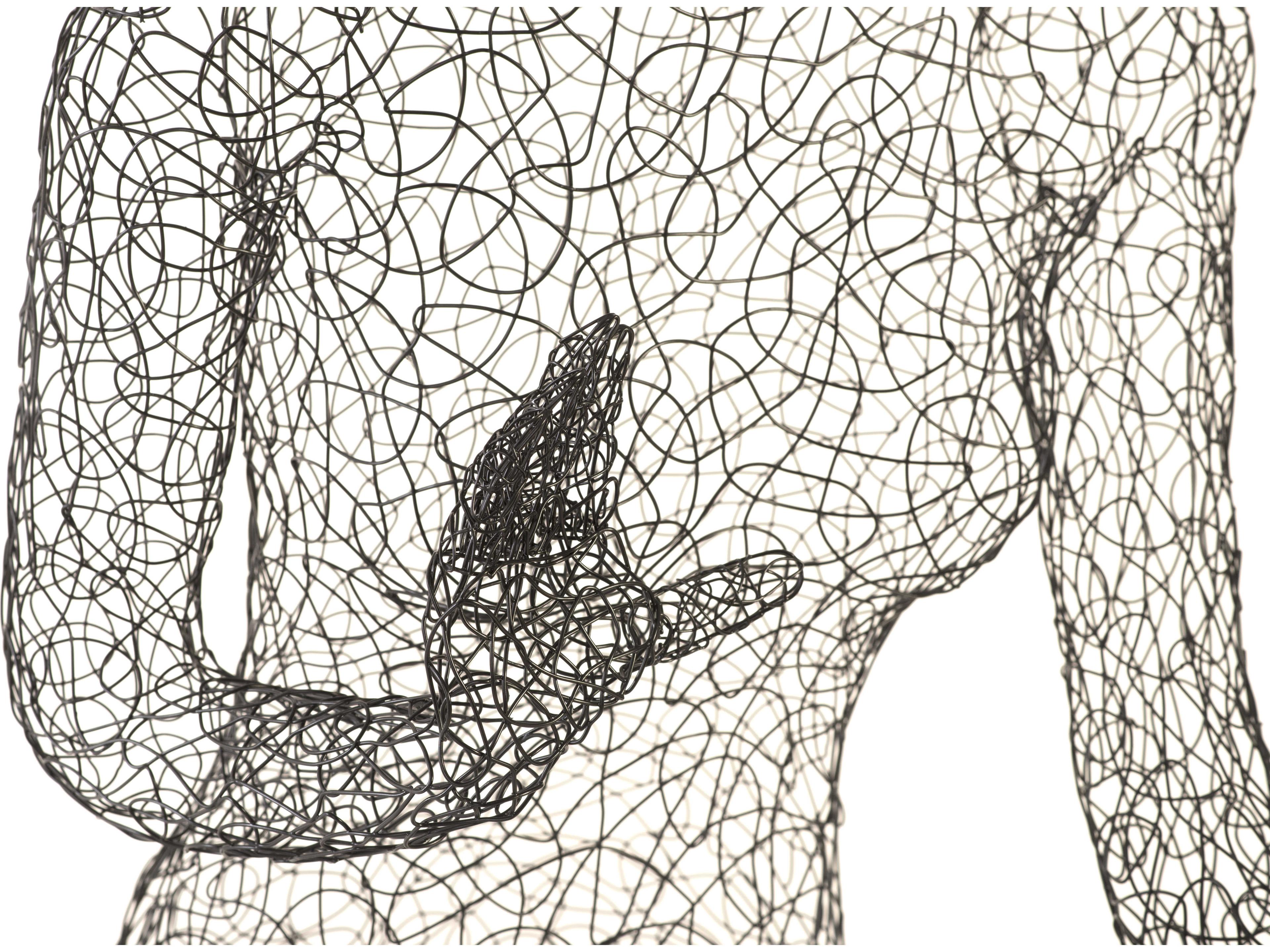 Phillips Collection Crazy Wire Black Sculpture