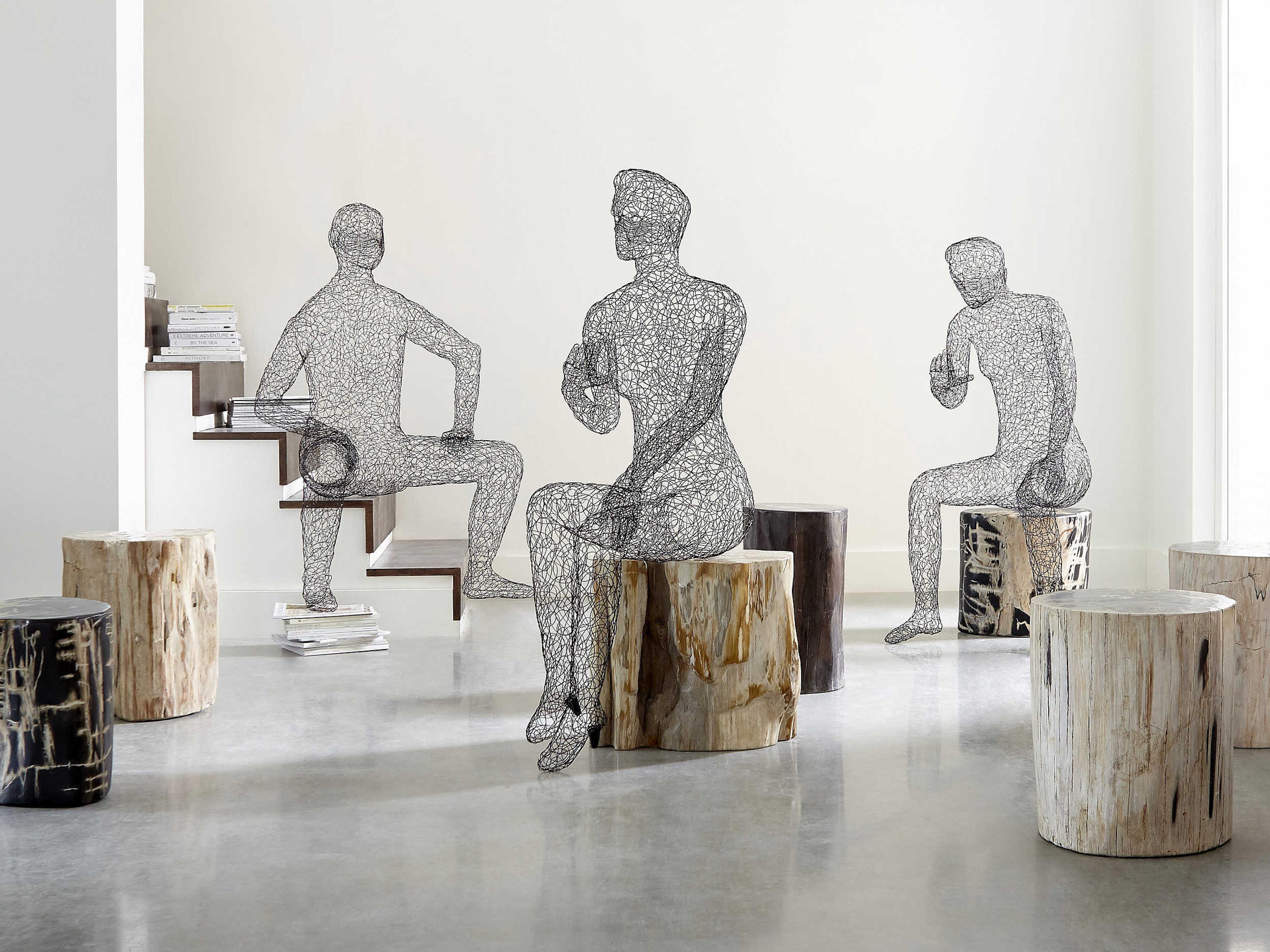 Phillips Collection Crazy Wire Black Sculpture