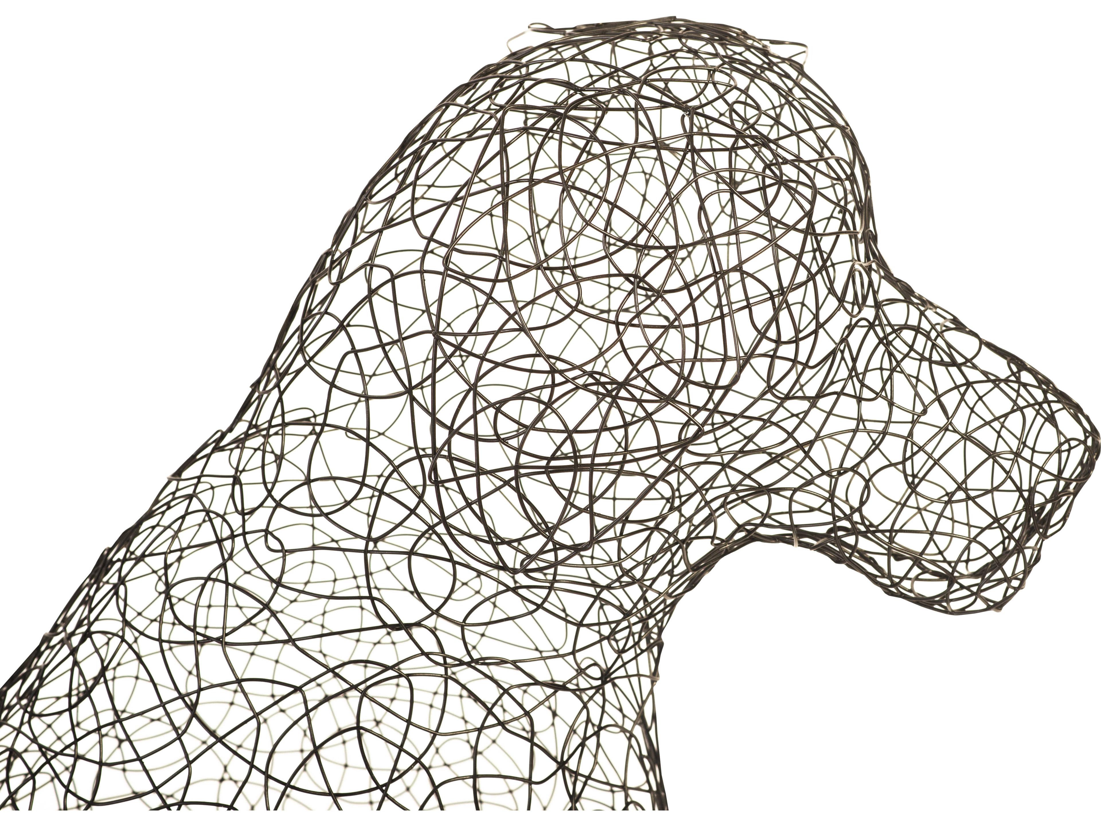 Phillips Collection Crazy Wire Black Sculpture