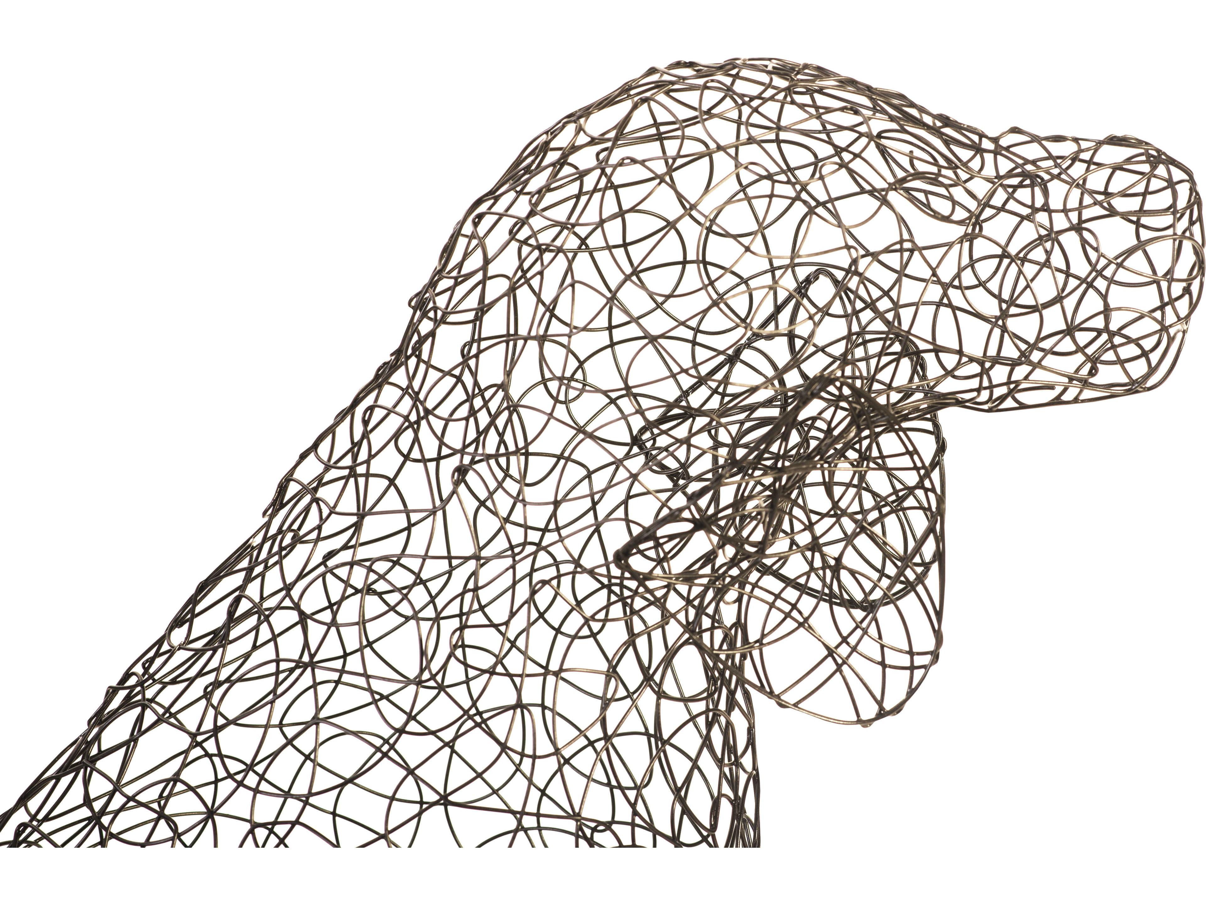 Phillips Collection Crazy Wire Black Sculpture