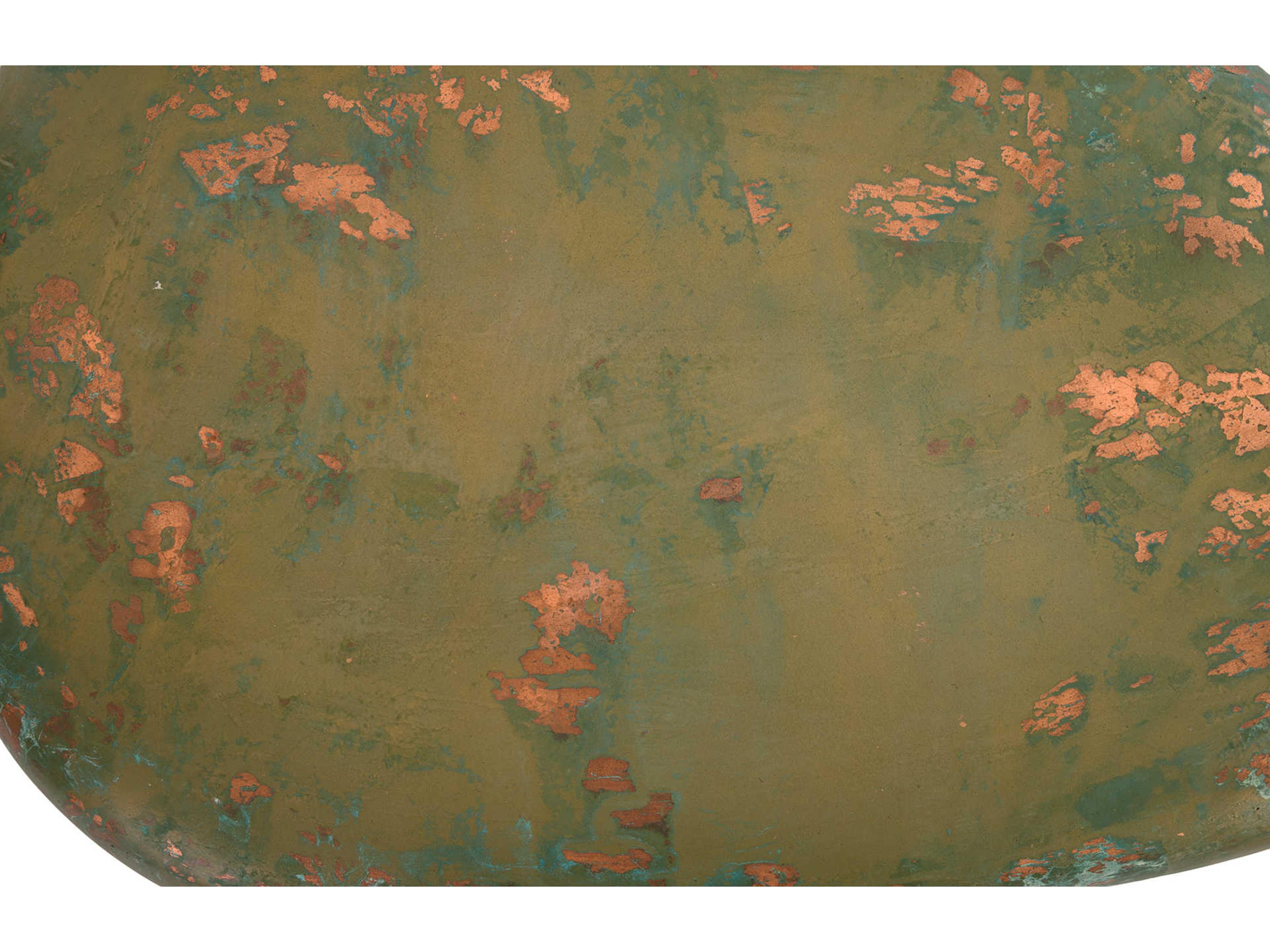 Luxecor Flow Fiberglass Lichen End Table