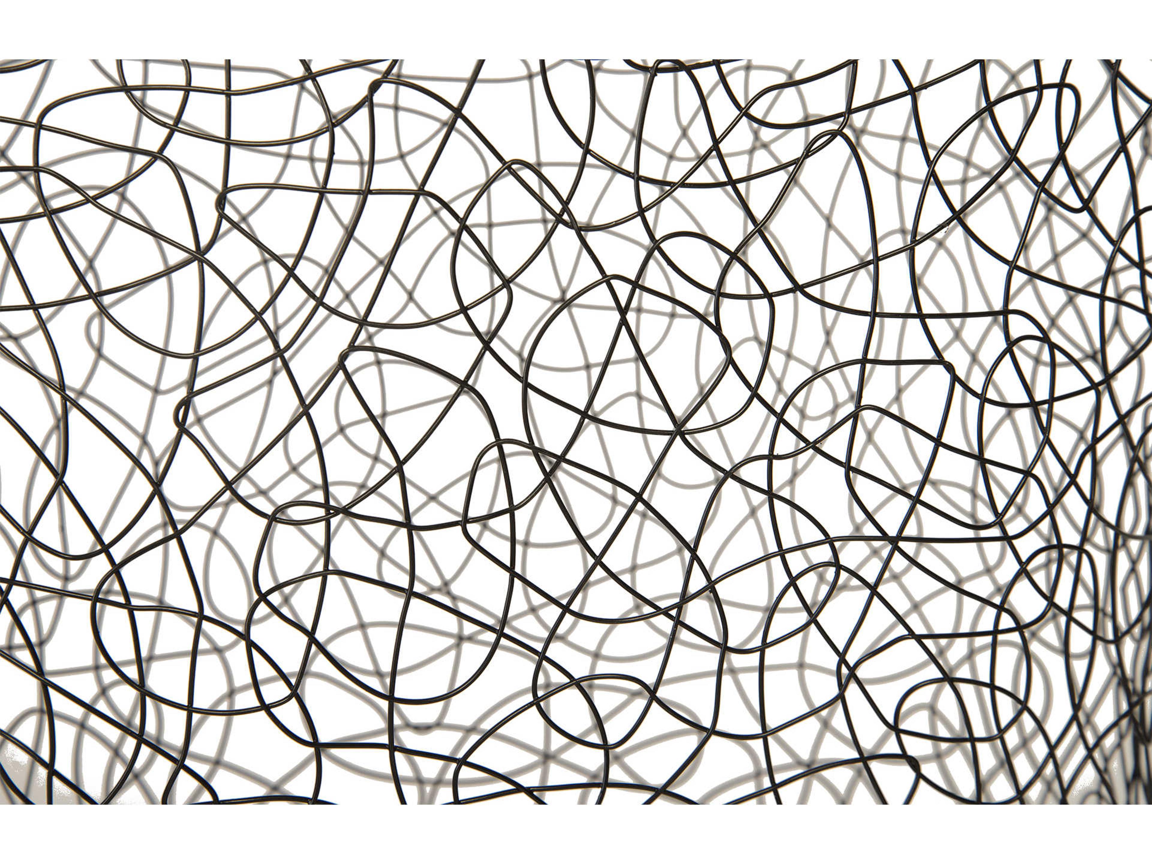 Phillips Collection Black Crazy Wire Lounging Male Sculpture