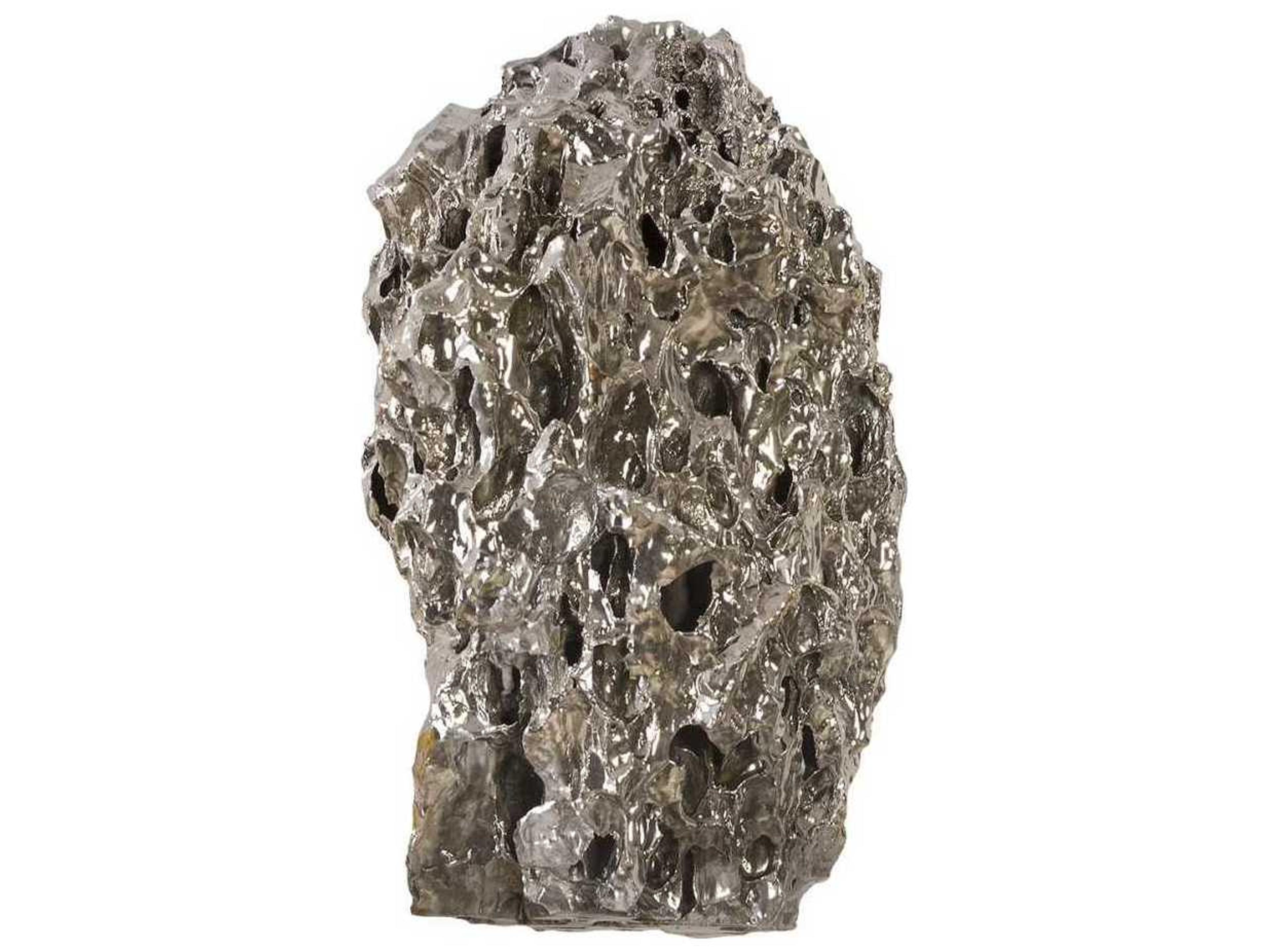 Phillips Collection Chrome Stalagmite 3D Wall Art Set of 3