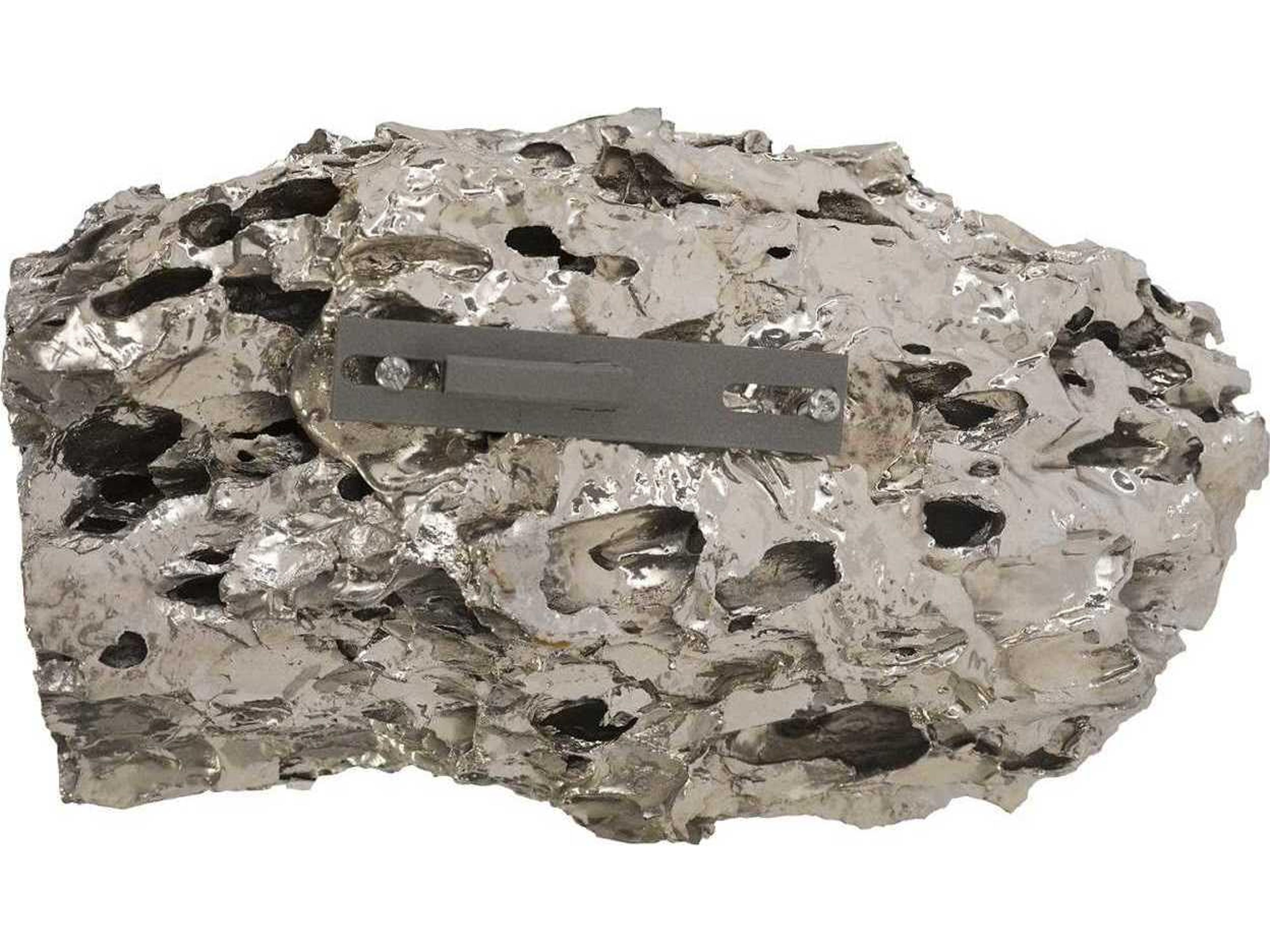 Phillips Collection Chrome Stalagmite 3D Wall Art Set of 3