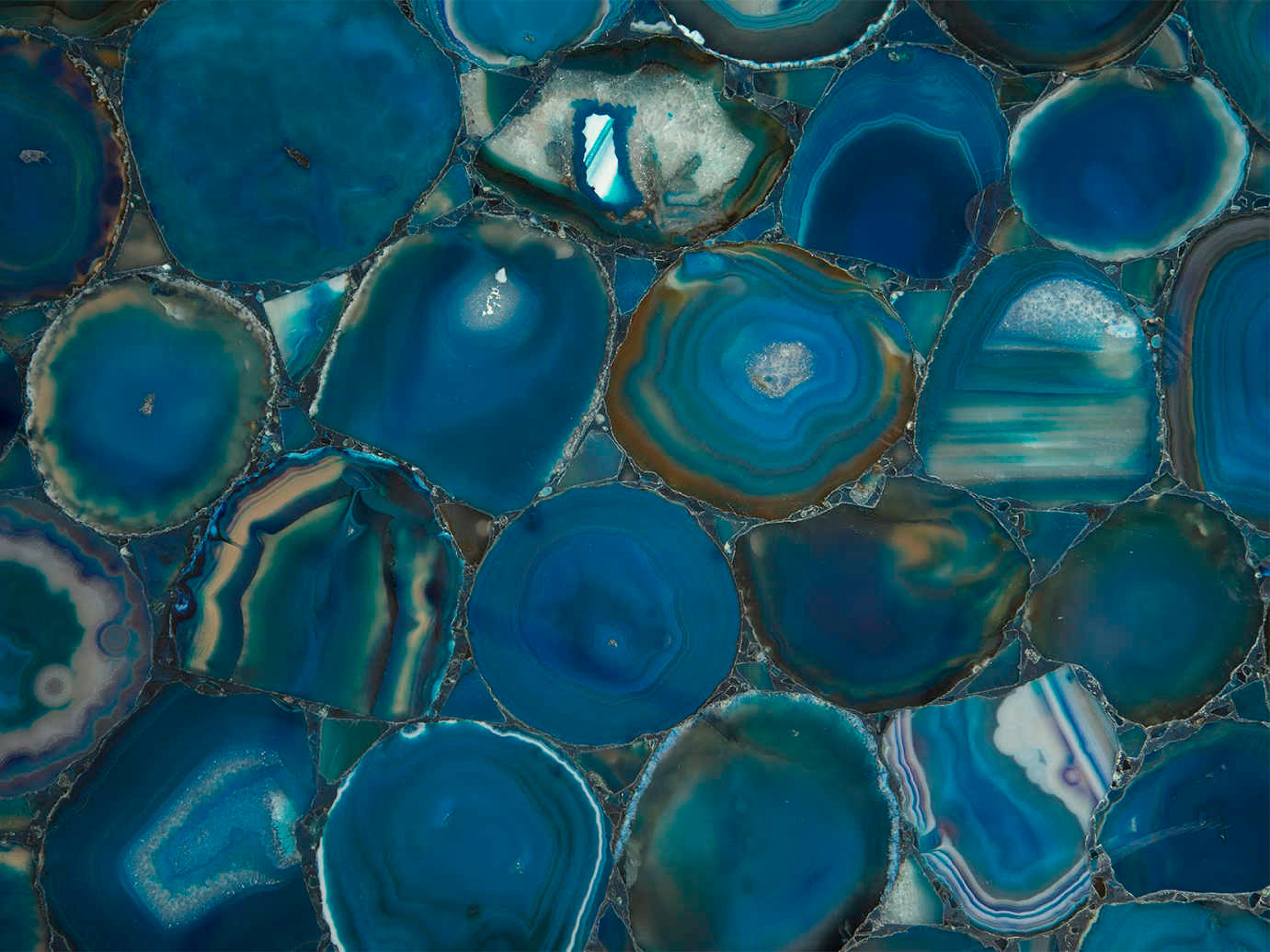 Luxecor Rectangular Stone Natural Console Table