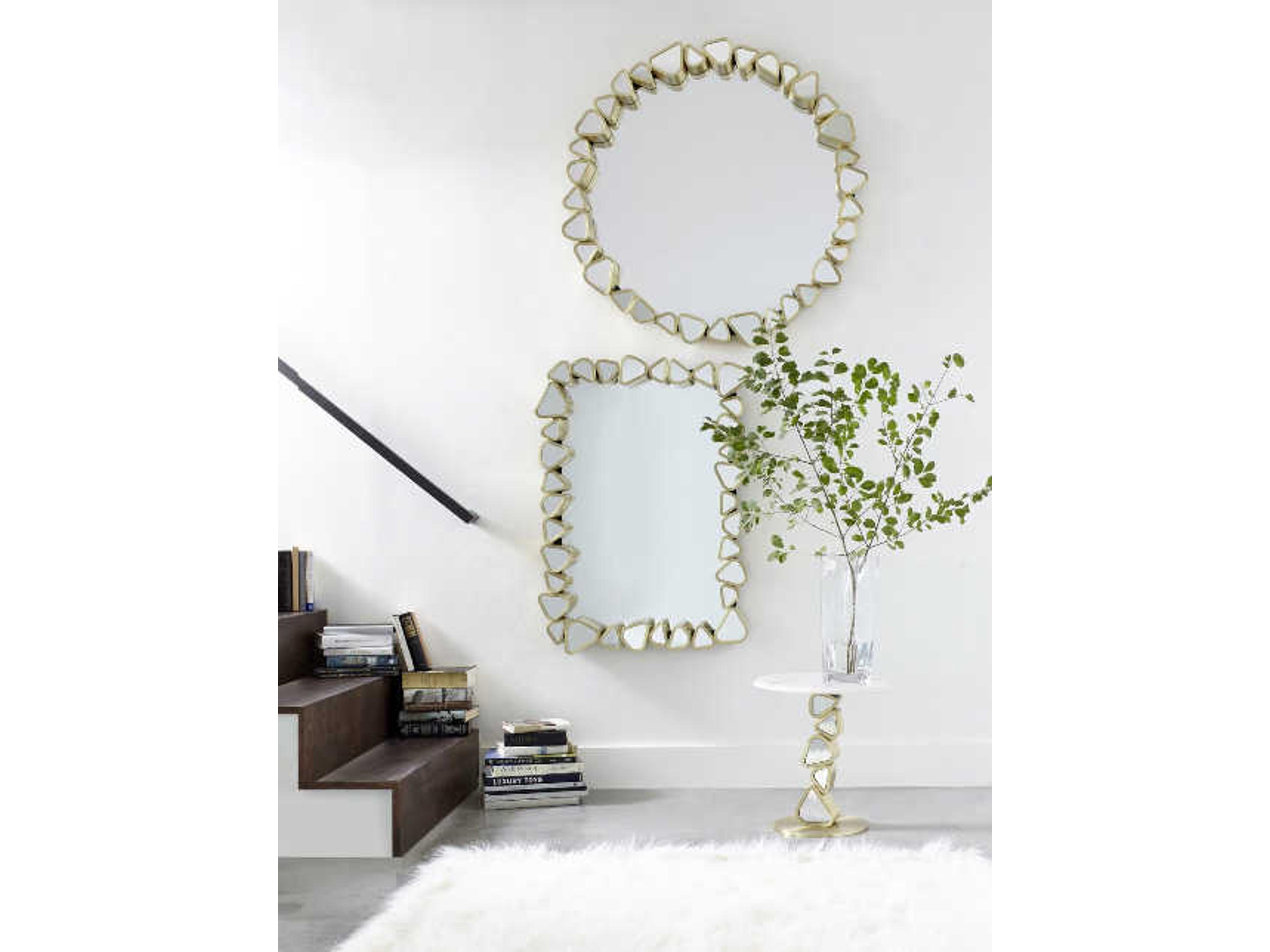 Phillips Collection Gold Round Wall Mirror