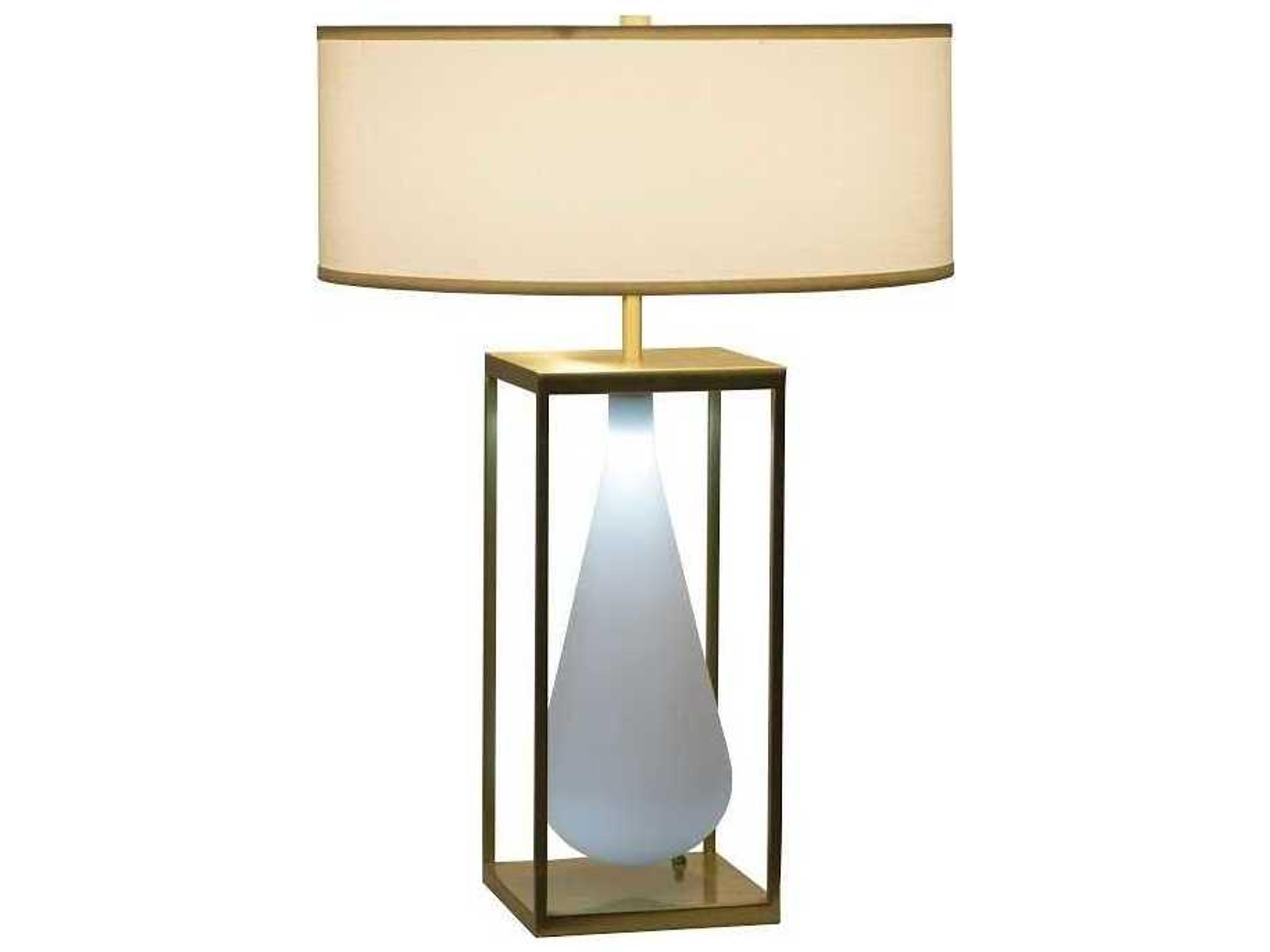 Phillips Collection Gold White Buffet Lamp