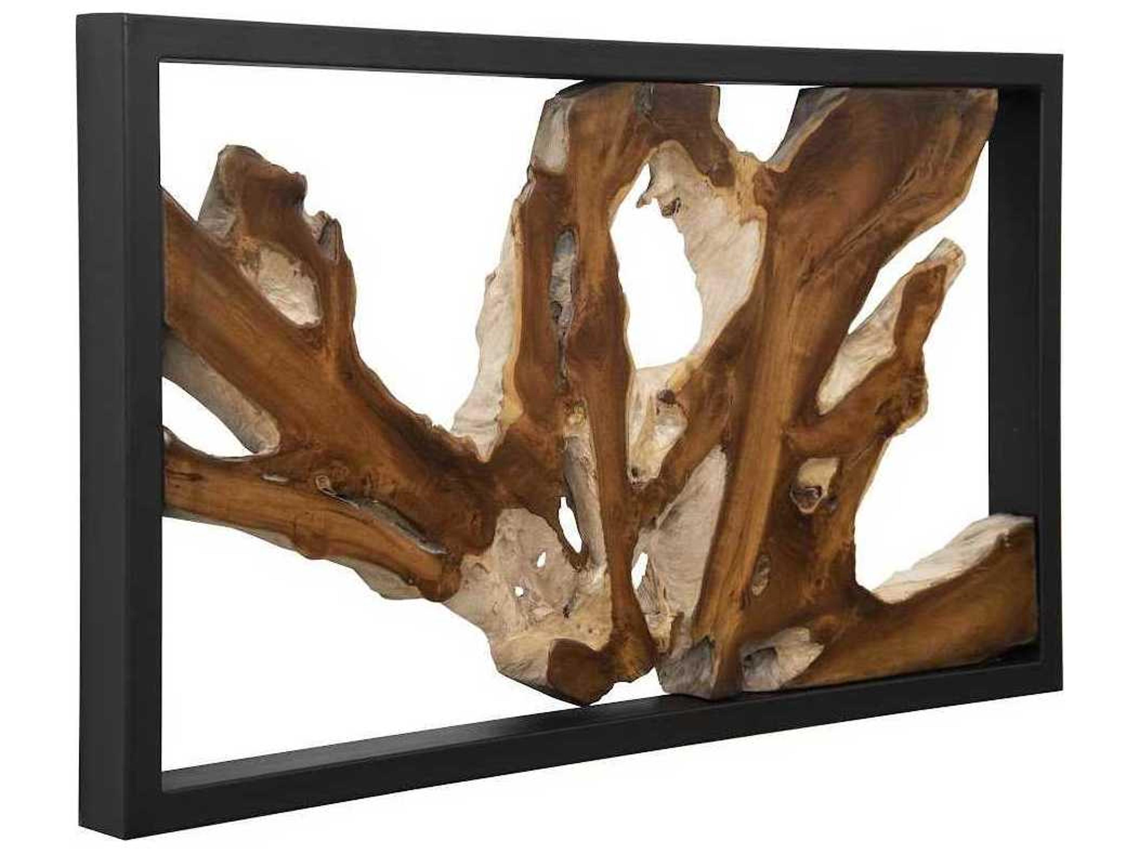 Phillips Collection Black Framed Root 3D Wall Art
