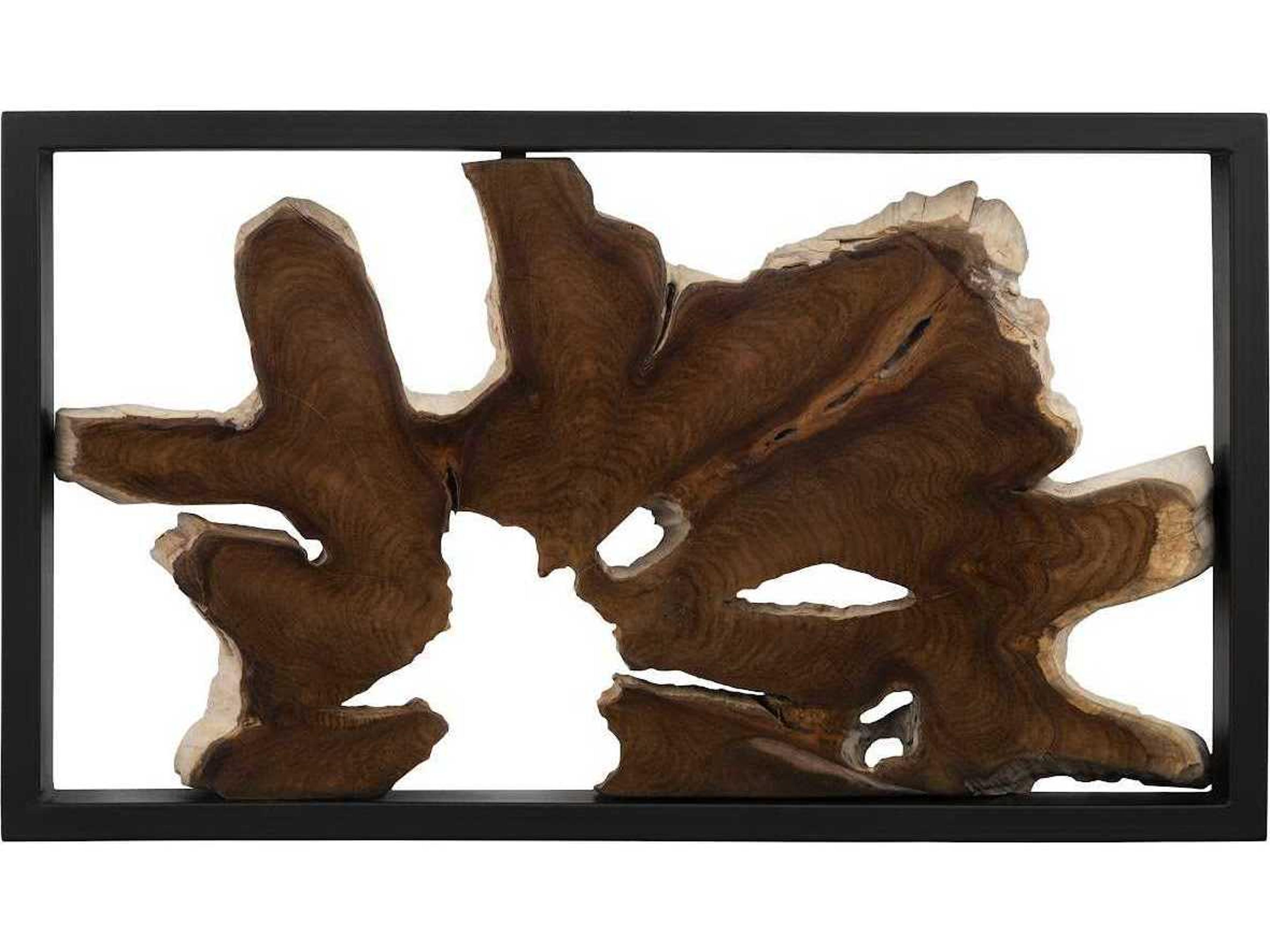 Phillips Collection Black Framed Root 3D Wall Art