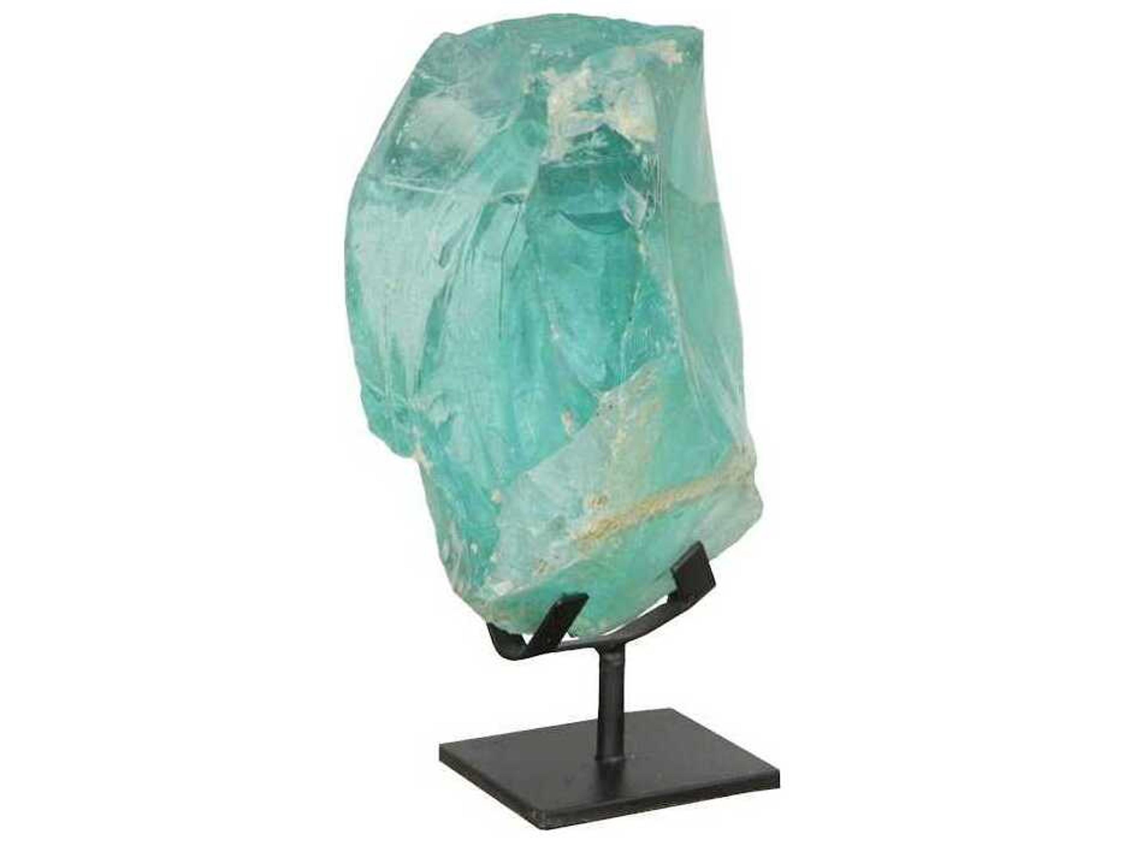 Phillips Collection Natural Blue Refractory Glass Sculpture