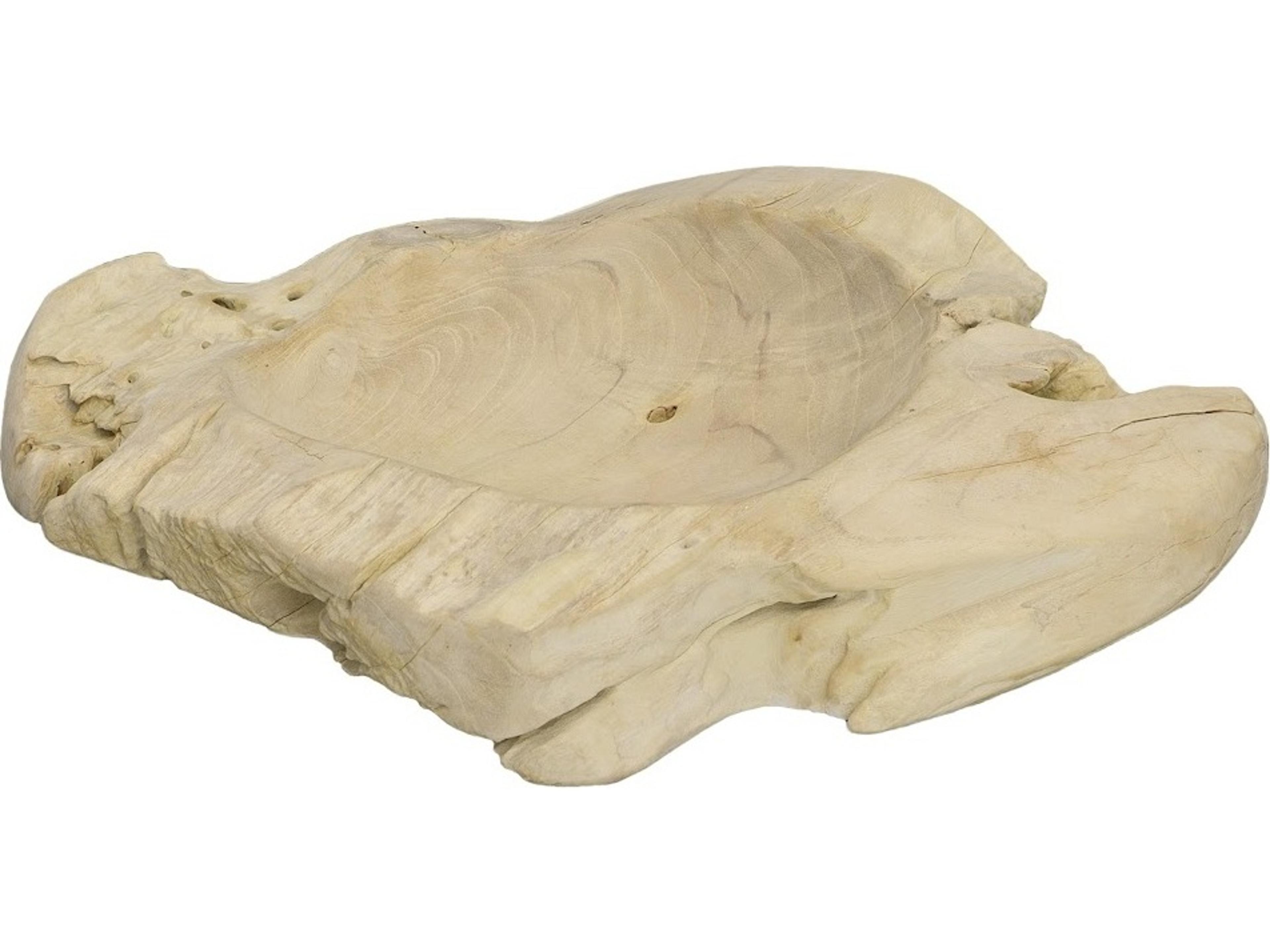 Off White Bleached Decorative Plate