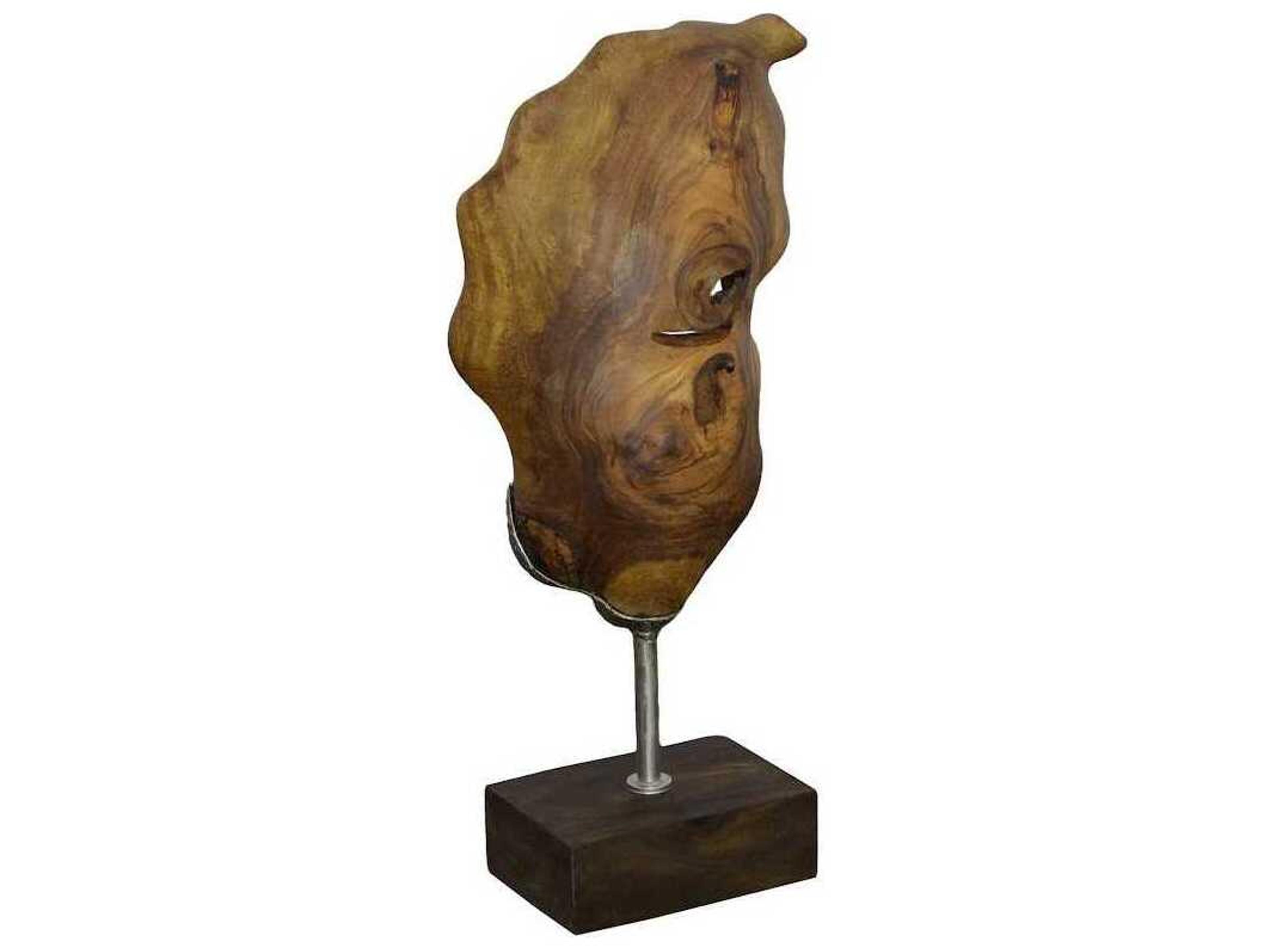 Phillips Collection Natural Brown Metallurgy Wood Sculpture