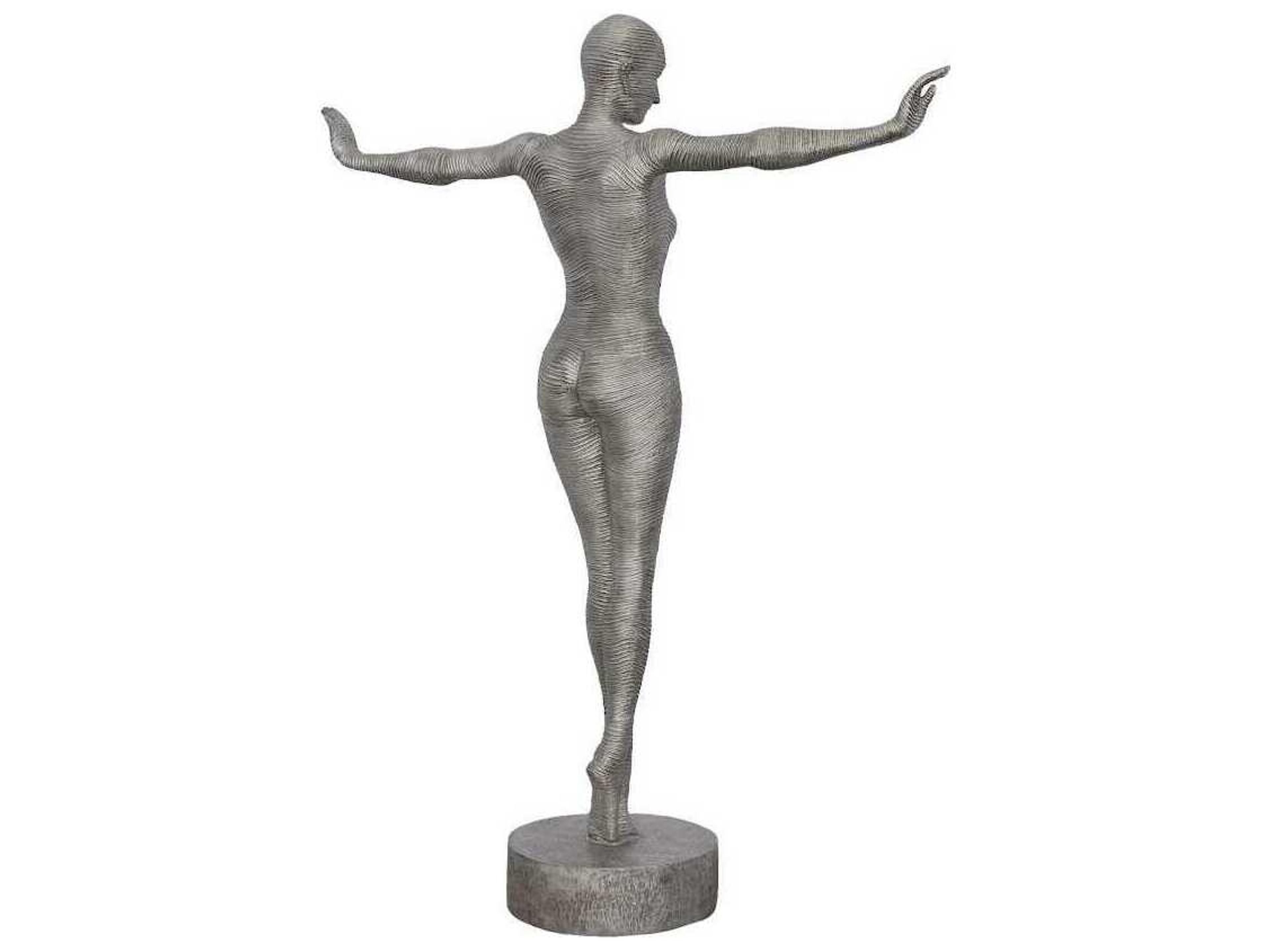 Phillips Collection Silver Outstretched Arms Standing Sculpture