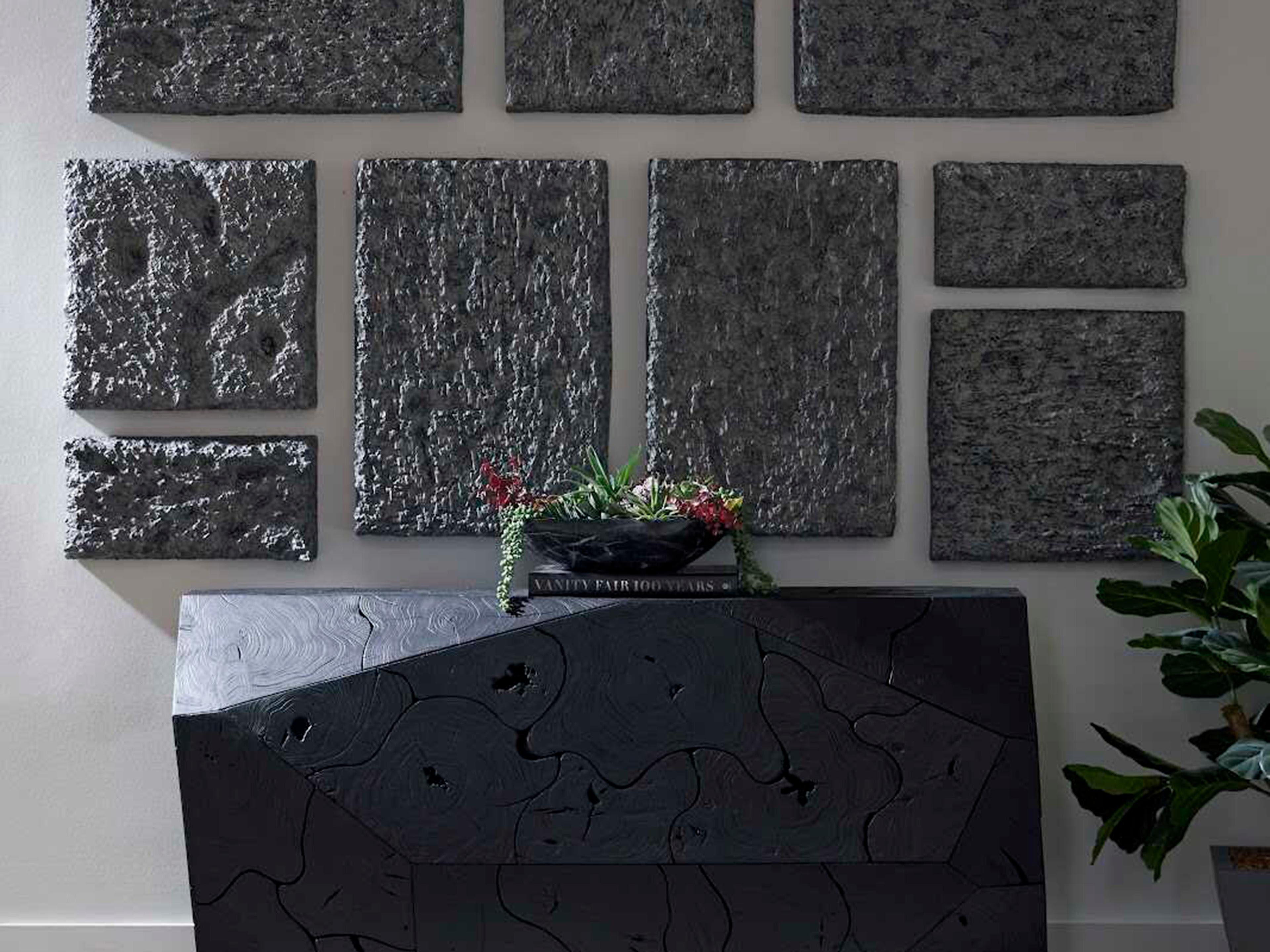 Phillips Collection Prism Wood Black Console Table