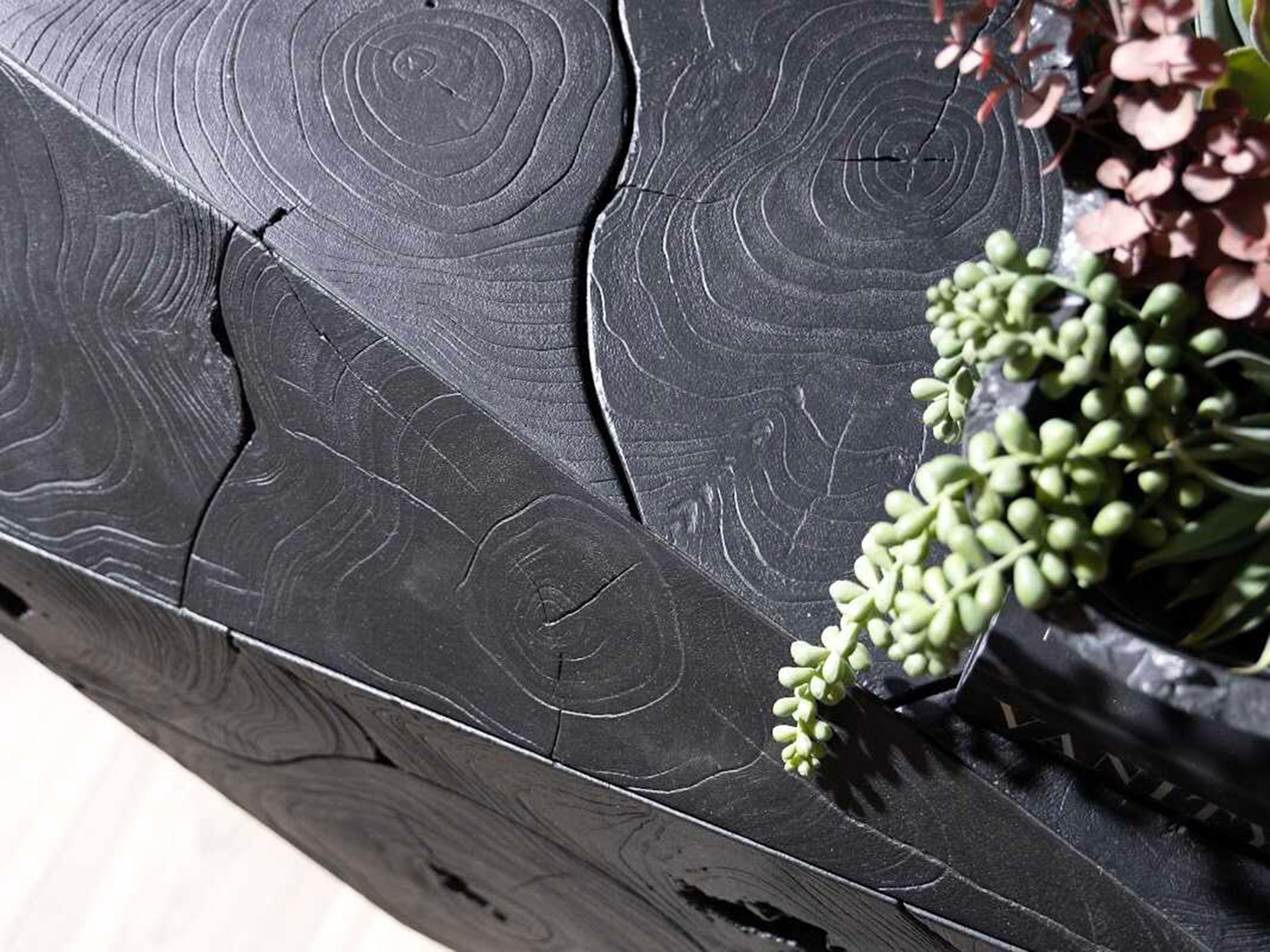 Phillips Collection Prism Wood Black Console Table