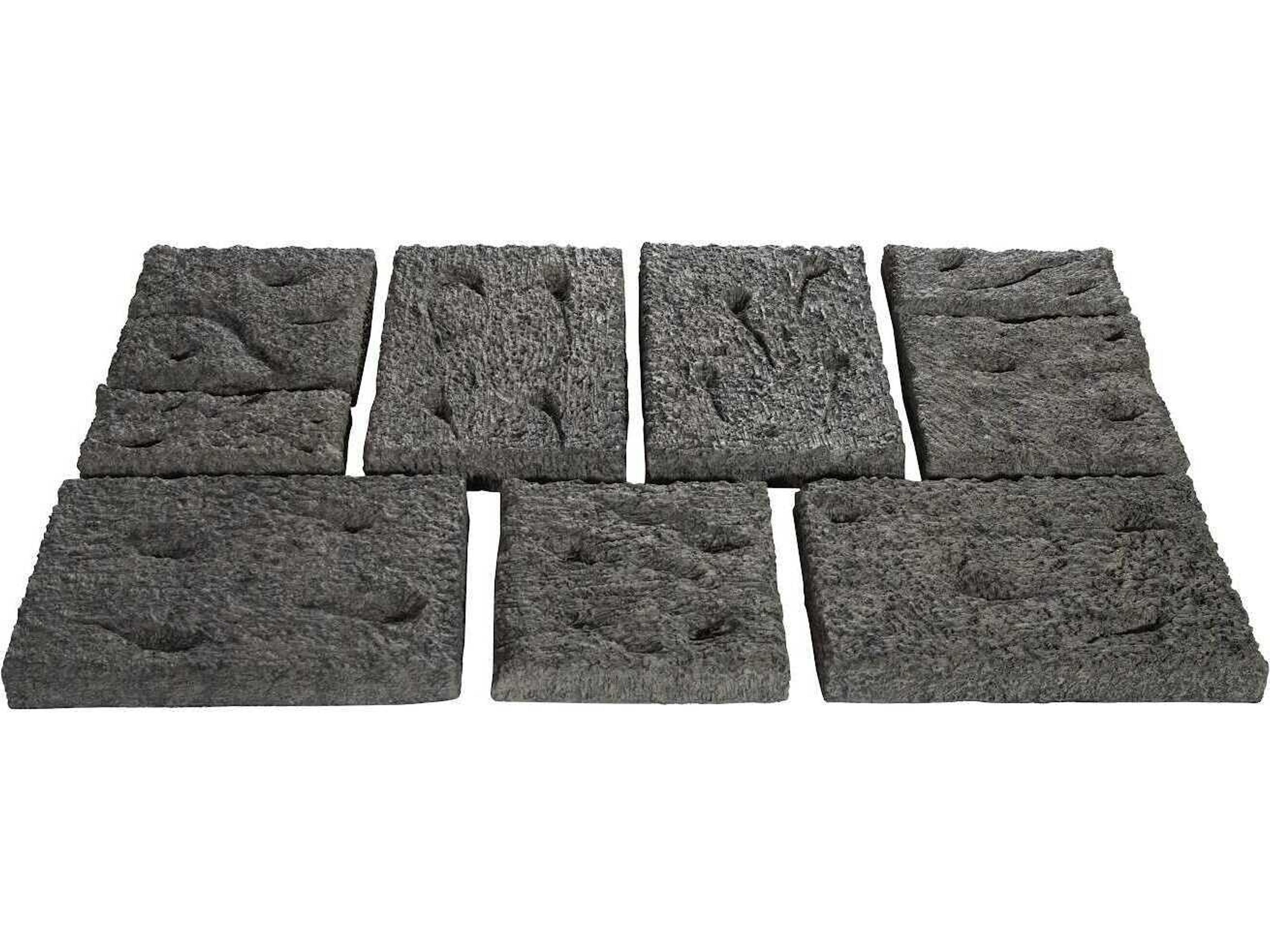 Phillips Collection Etched Rock Puzzle Wall Tiles Set of 9