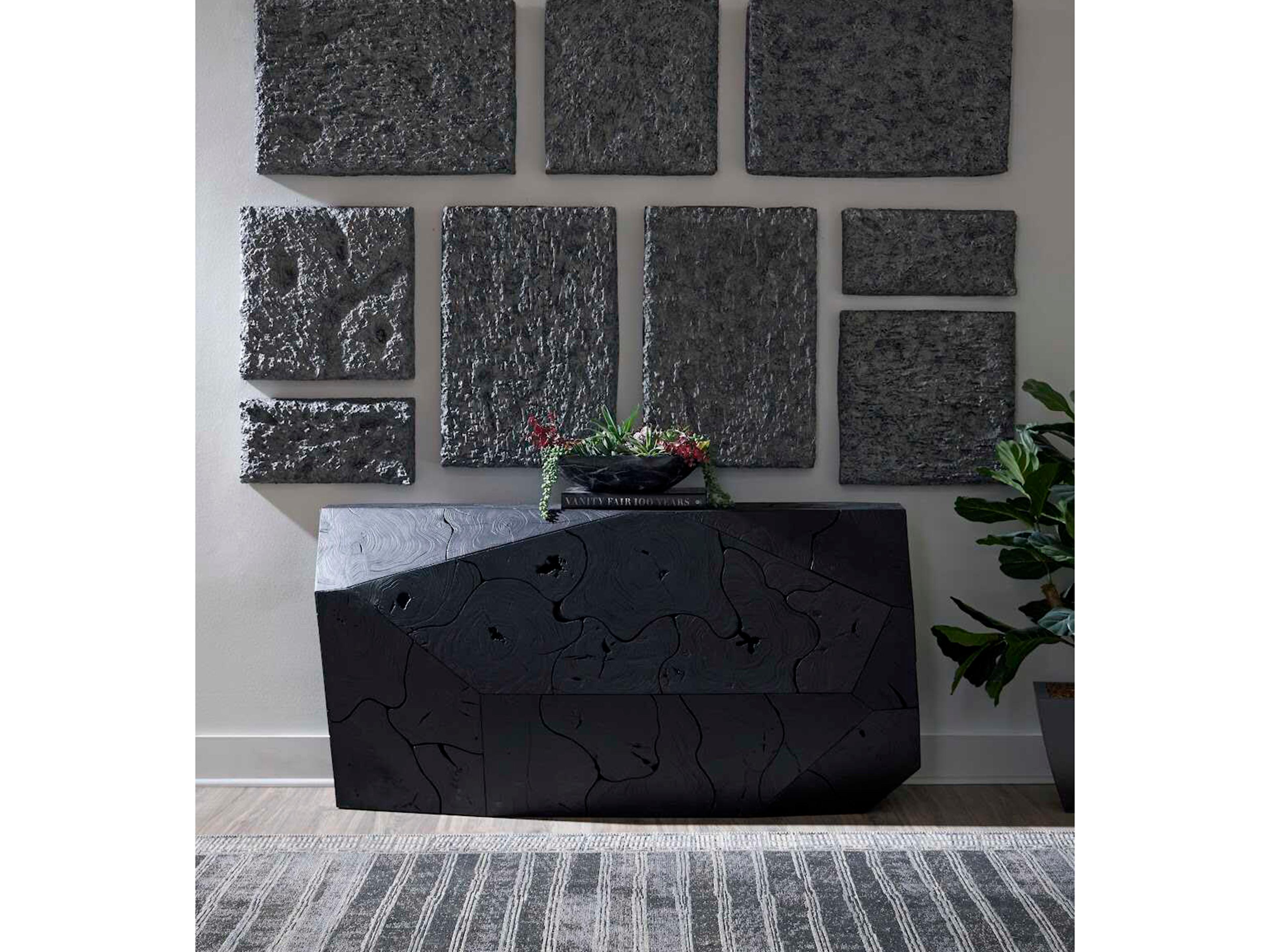 Phillips Collection Etched Rock Puzzle Wall Tiles Set of 9