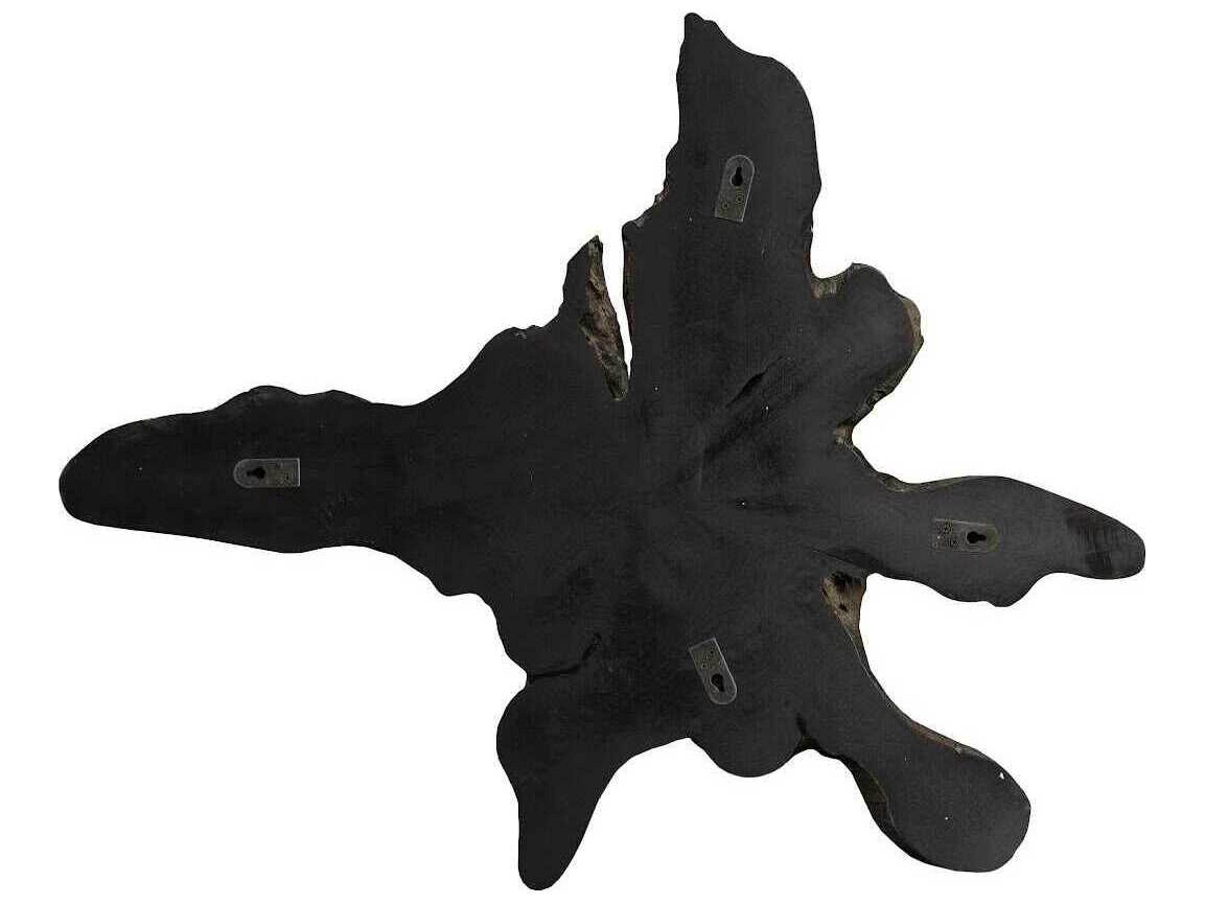 Phillips Collection Freeform Dark Gray Teak Wall Slice