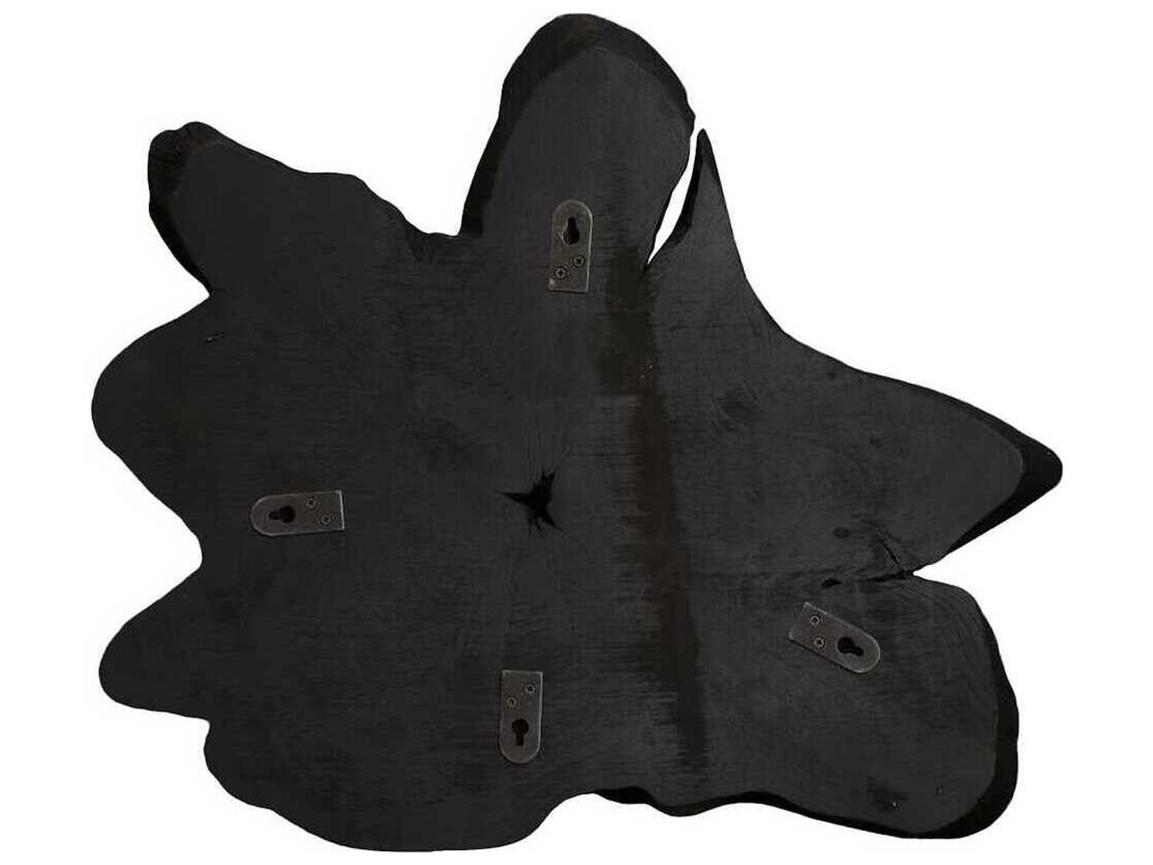 Phillips Collection Freeform Black Teak Wall Slice