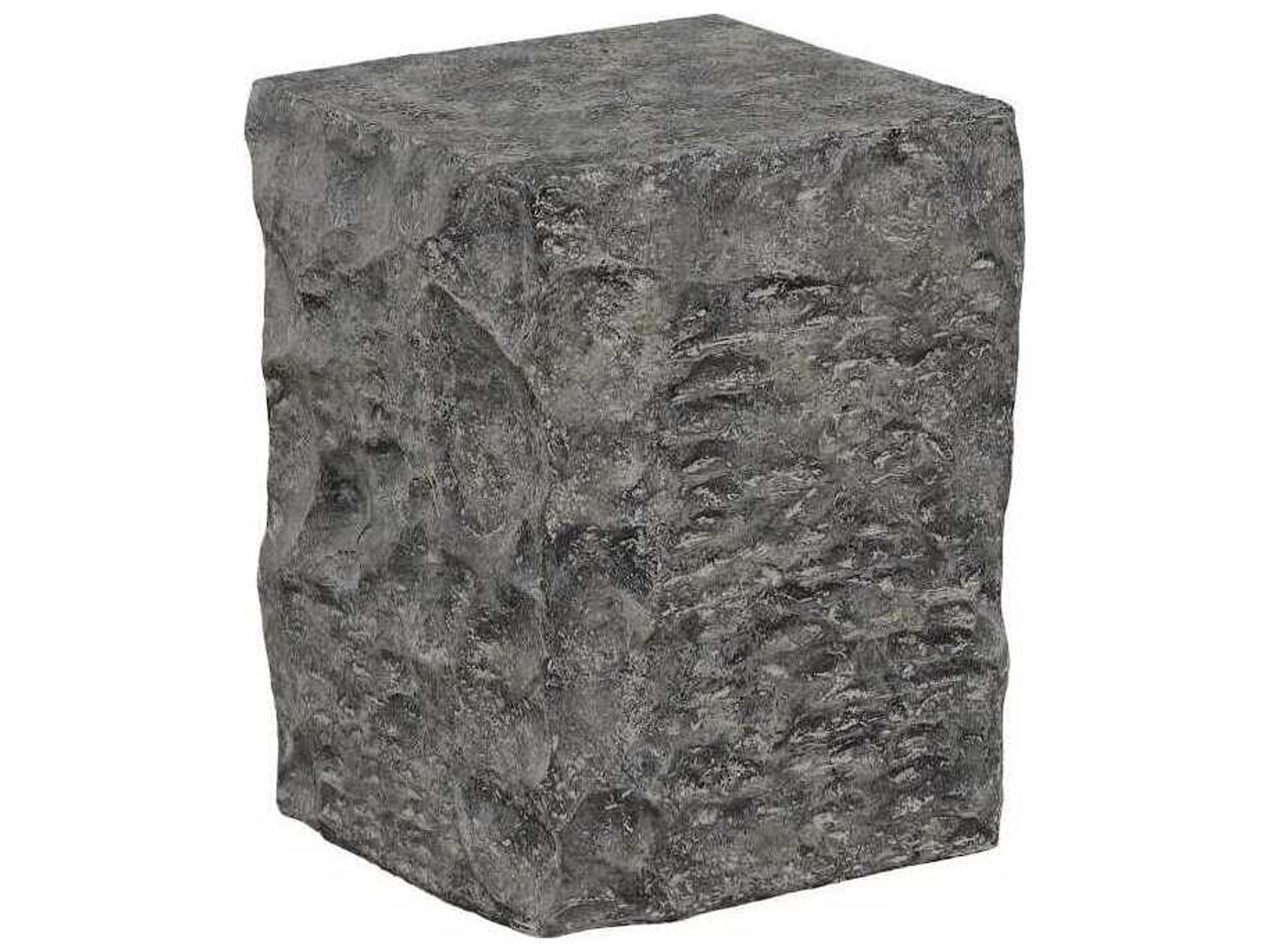 Phillips Collection Square Resin Gray End Table
