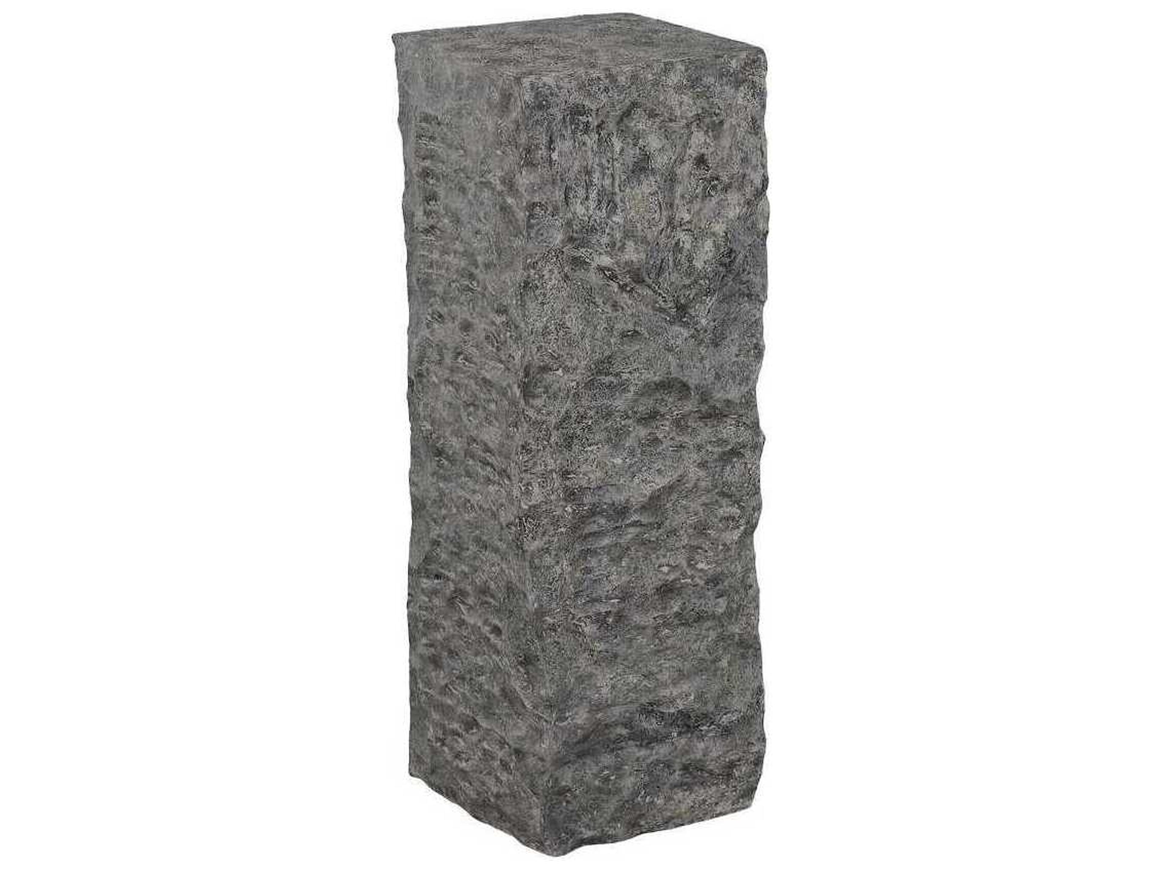 Square Resin Gray End Table