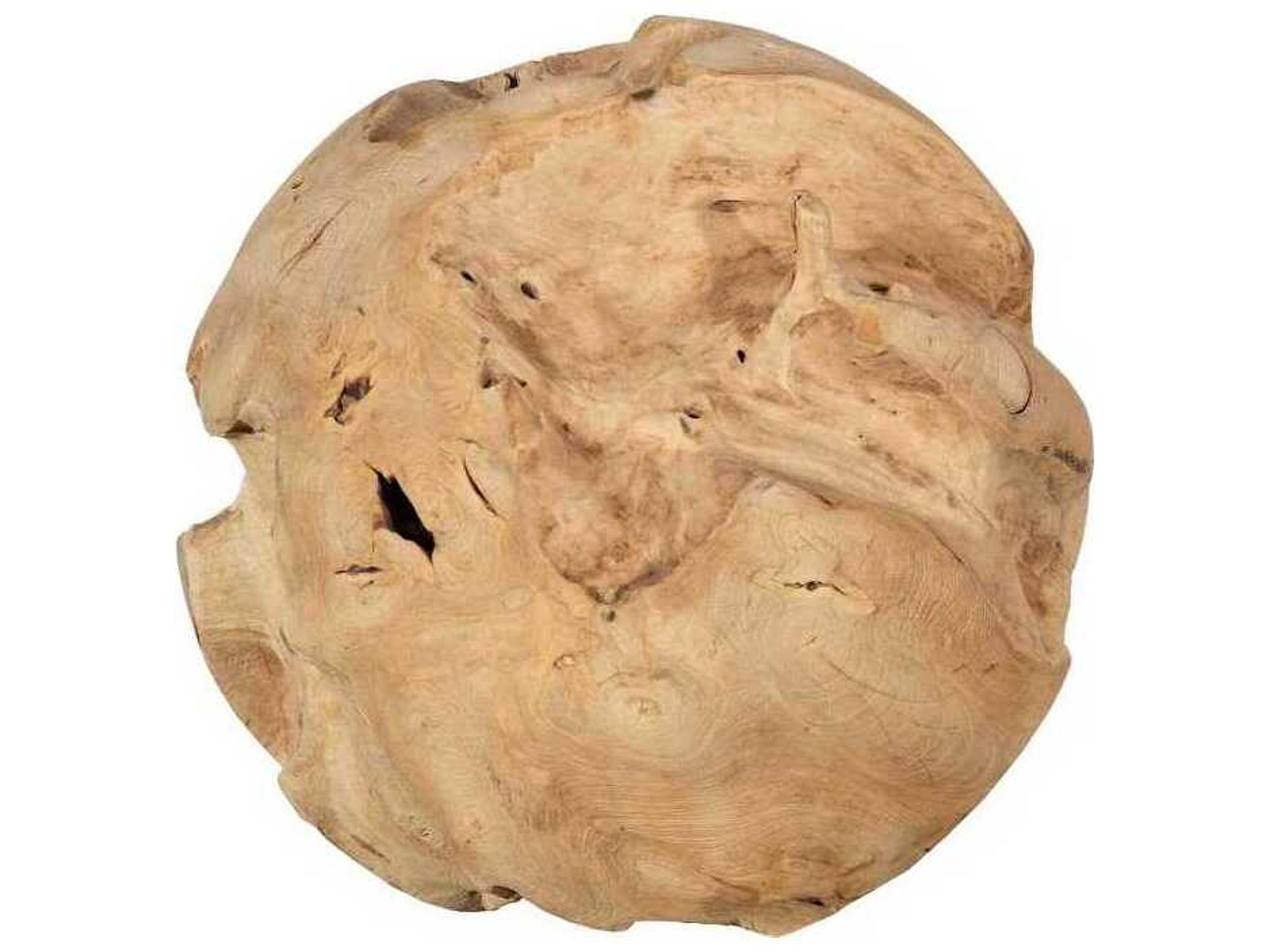 Phillips Collection Bleached Large Teak Wood Ball