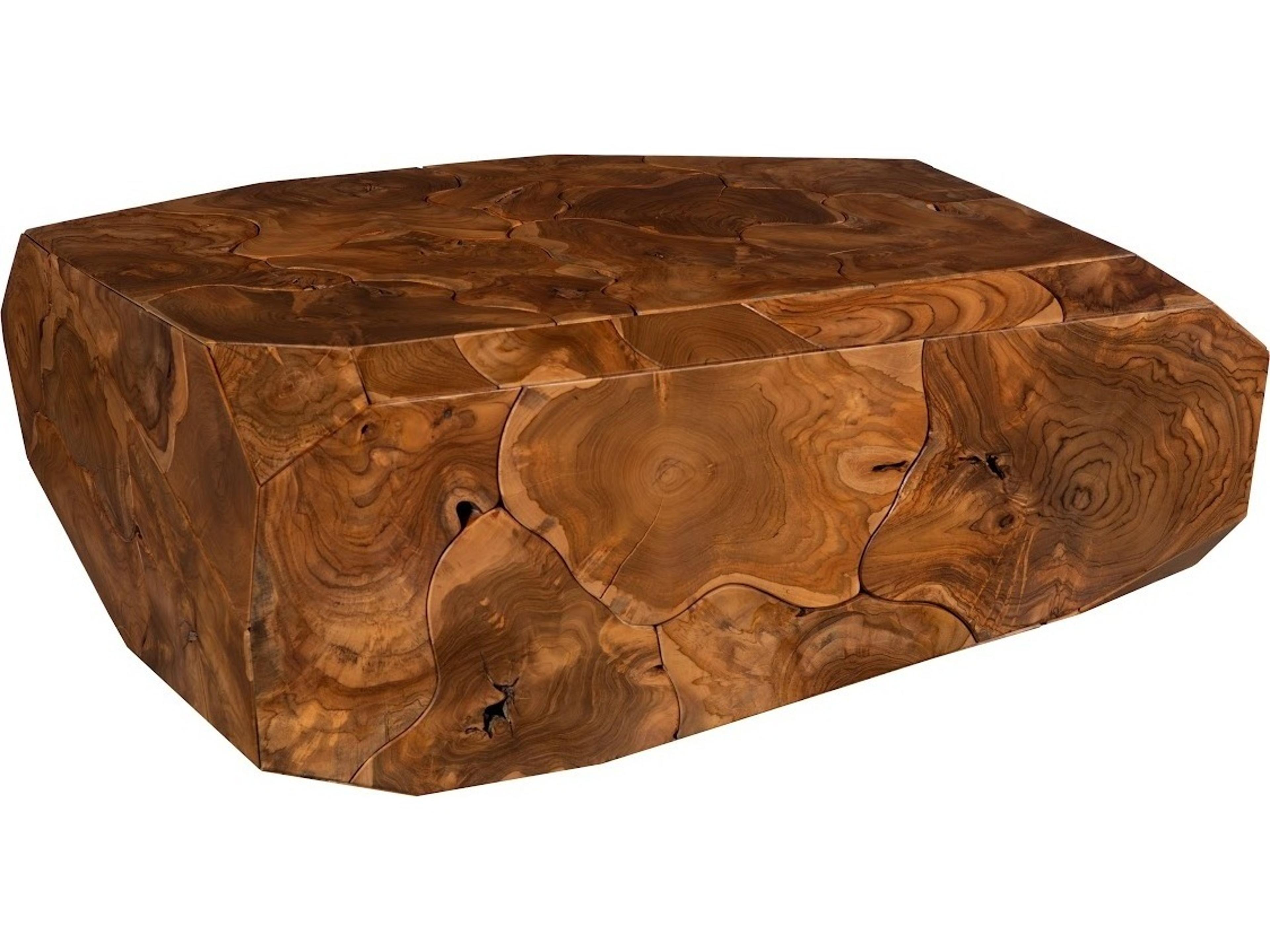Phillips Collection Wood Brown Natural Coffee Table