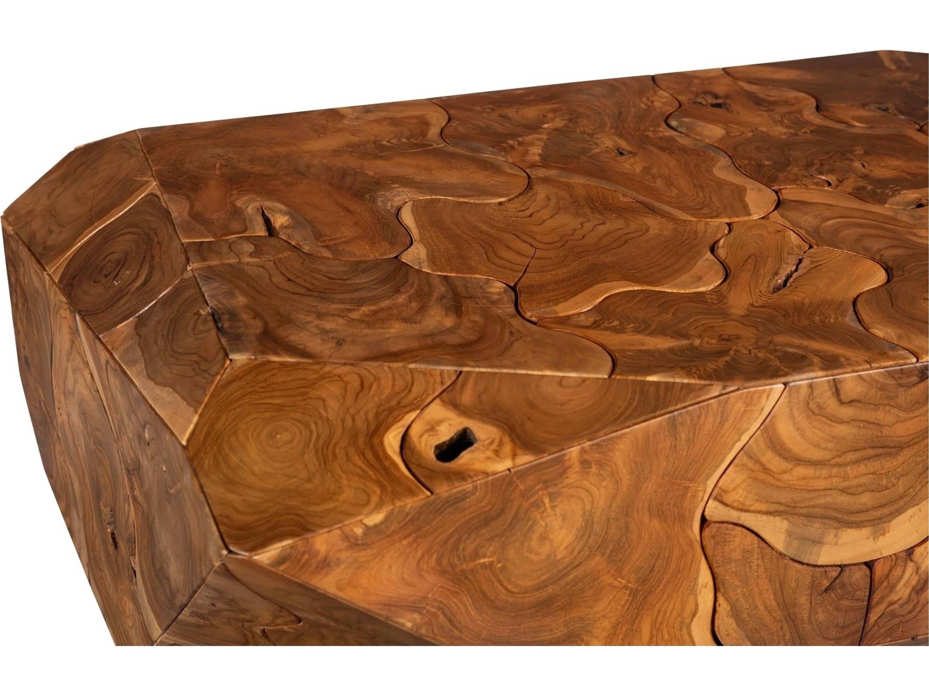 Phillips Collection Wood Brown Natural Coffee Table