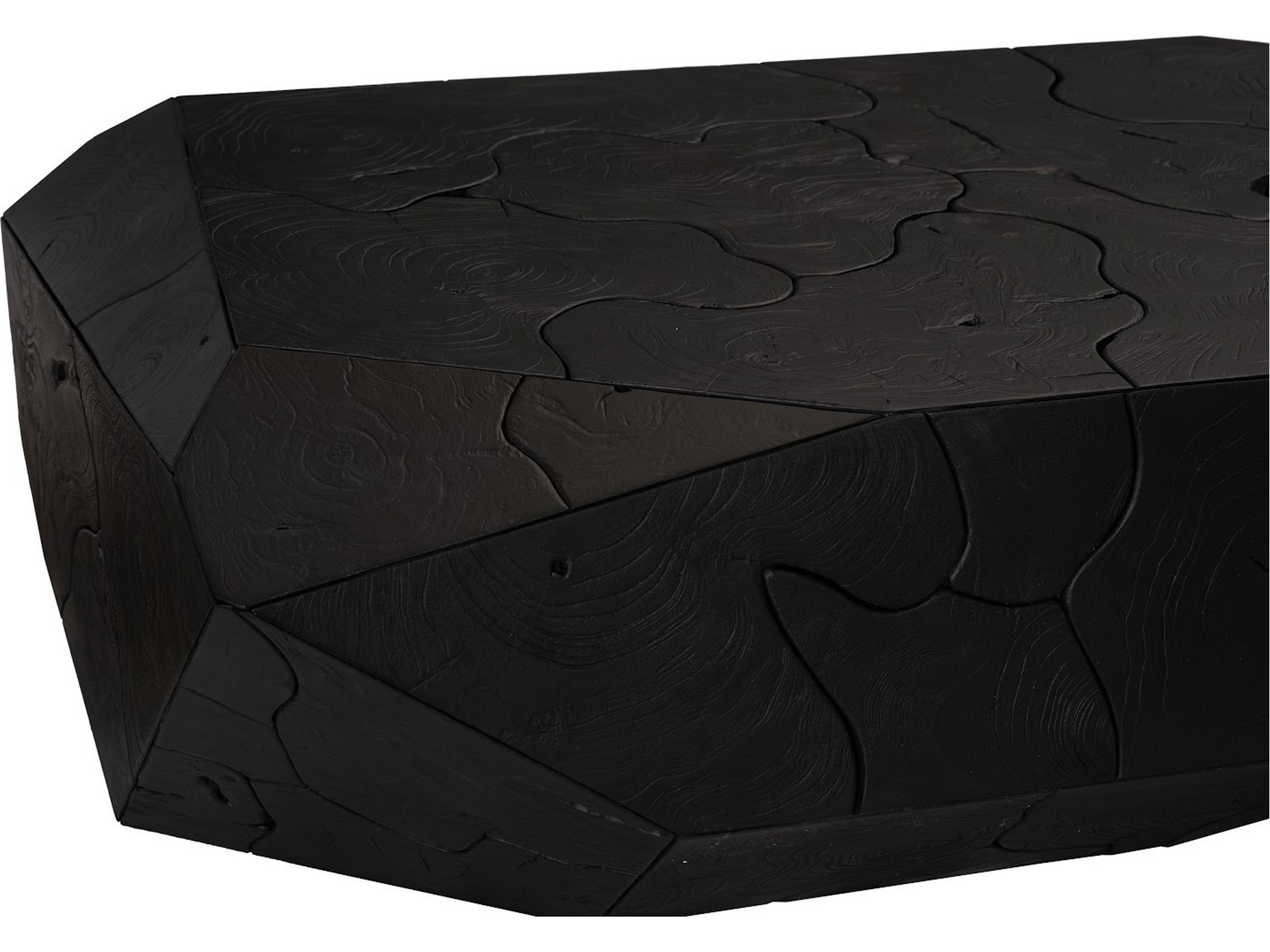 Phillips Collection Wood Black Coffee Table