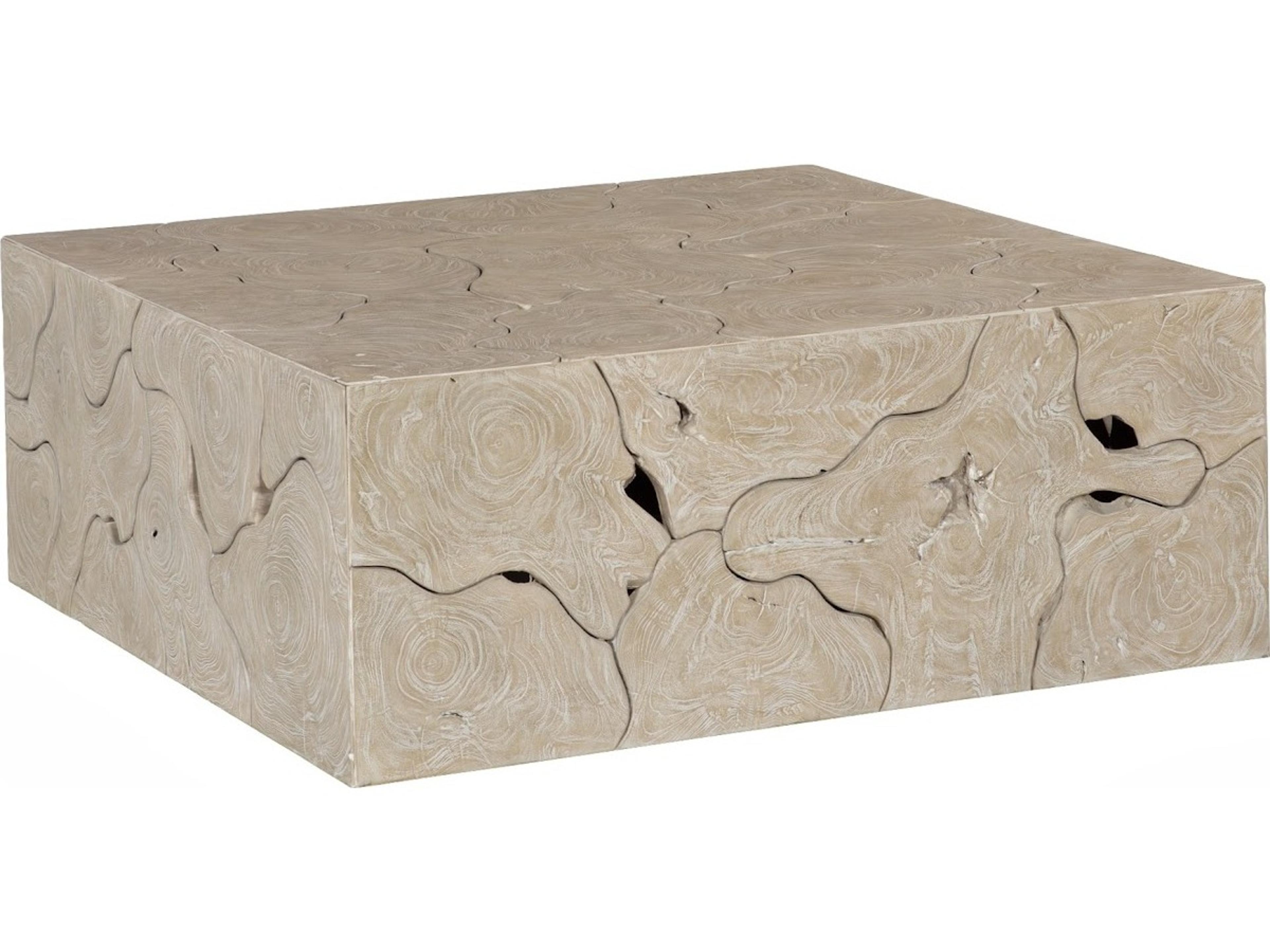 Square Wood Brown Coffee Table