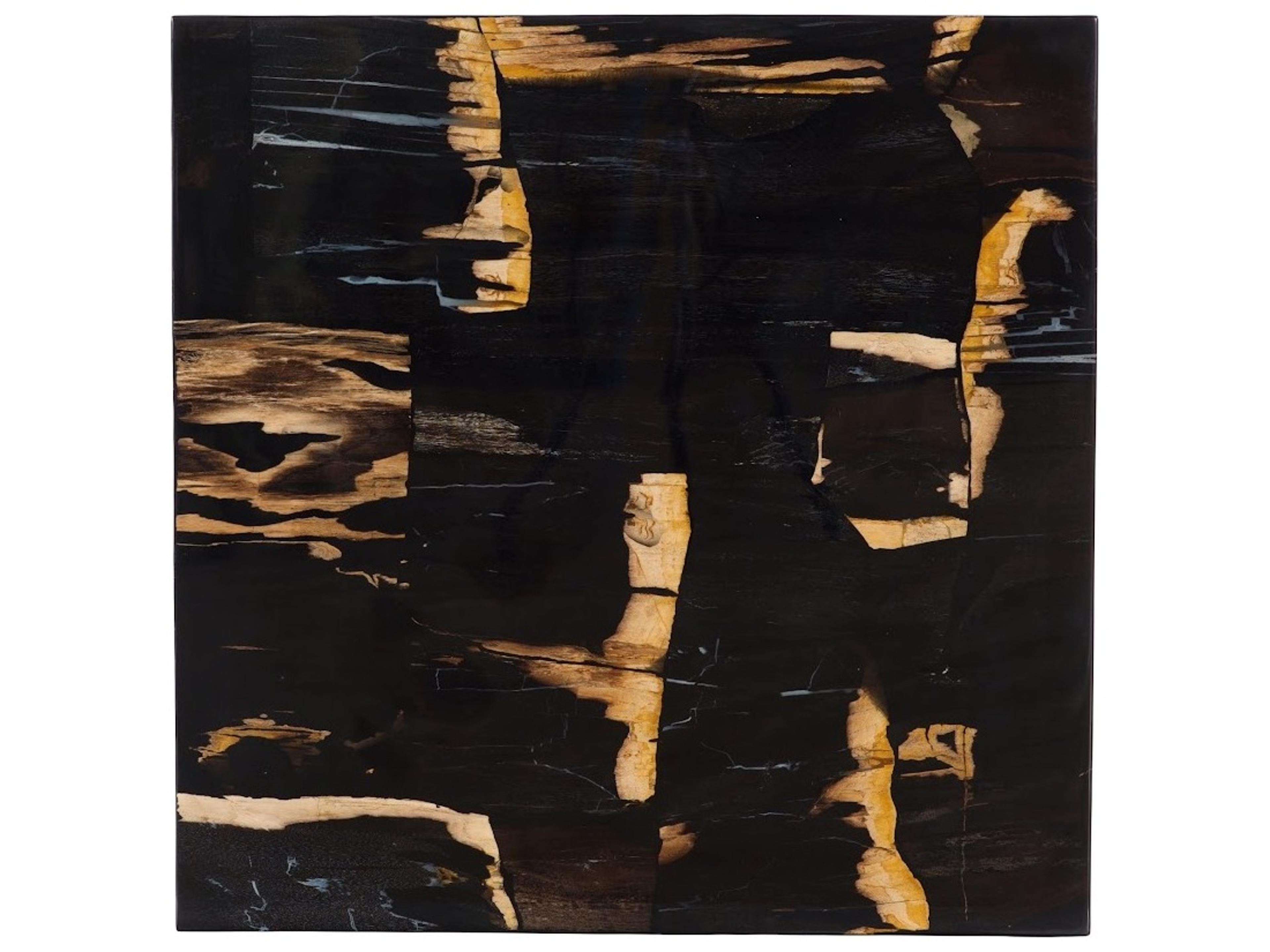 Phillips Collection Rectangular Wood Black Brown Coffee Table