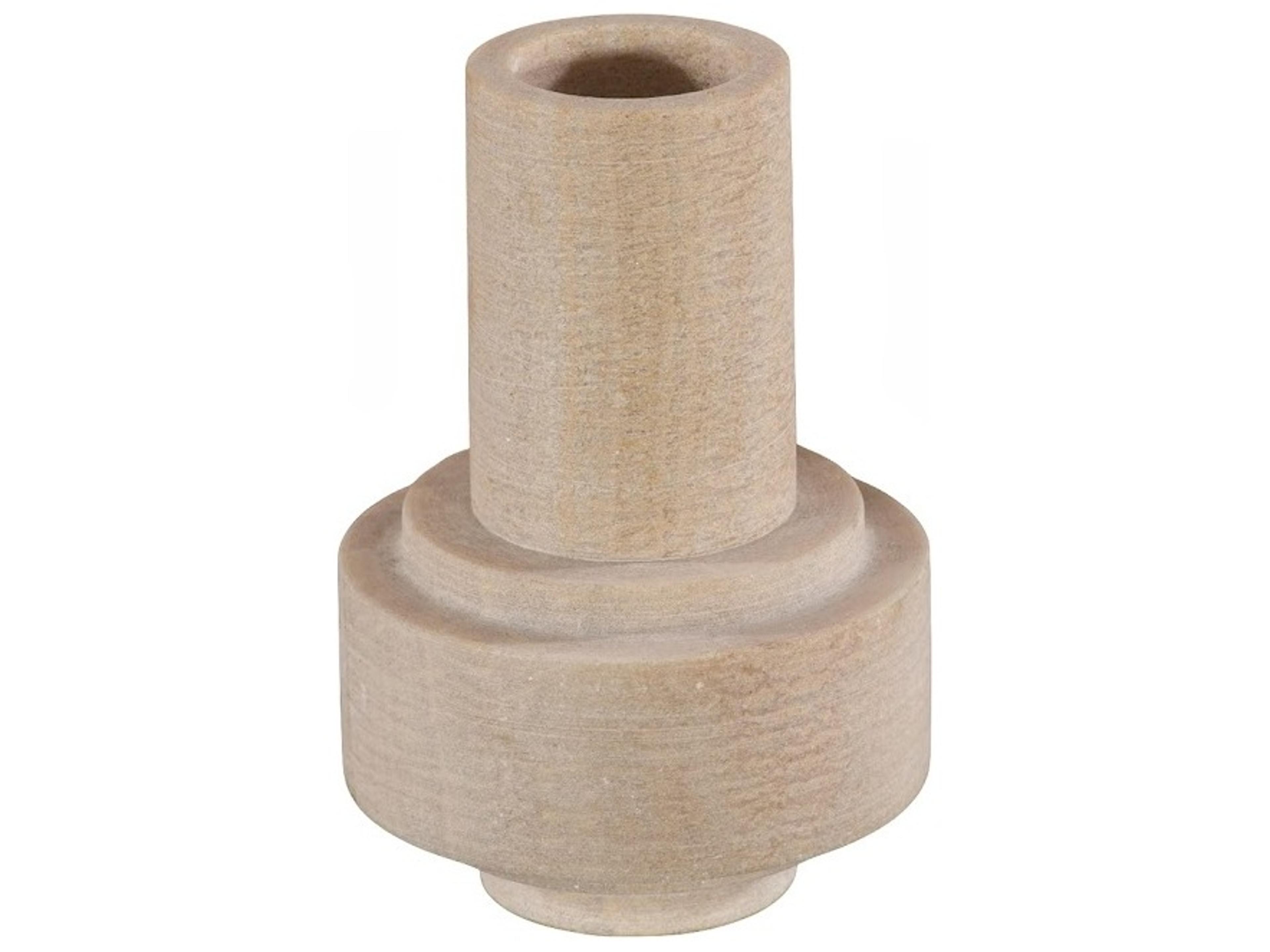 Beige Off White Candle Holder