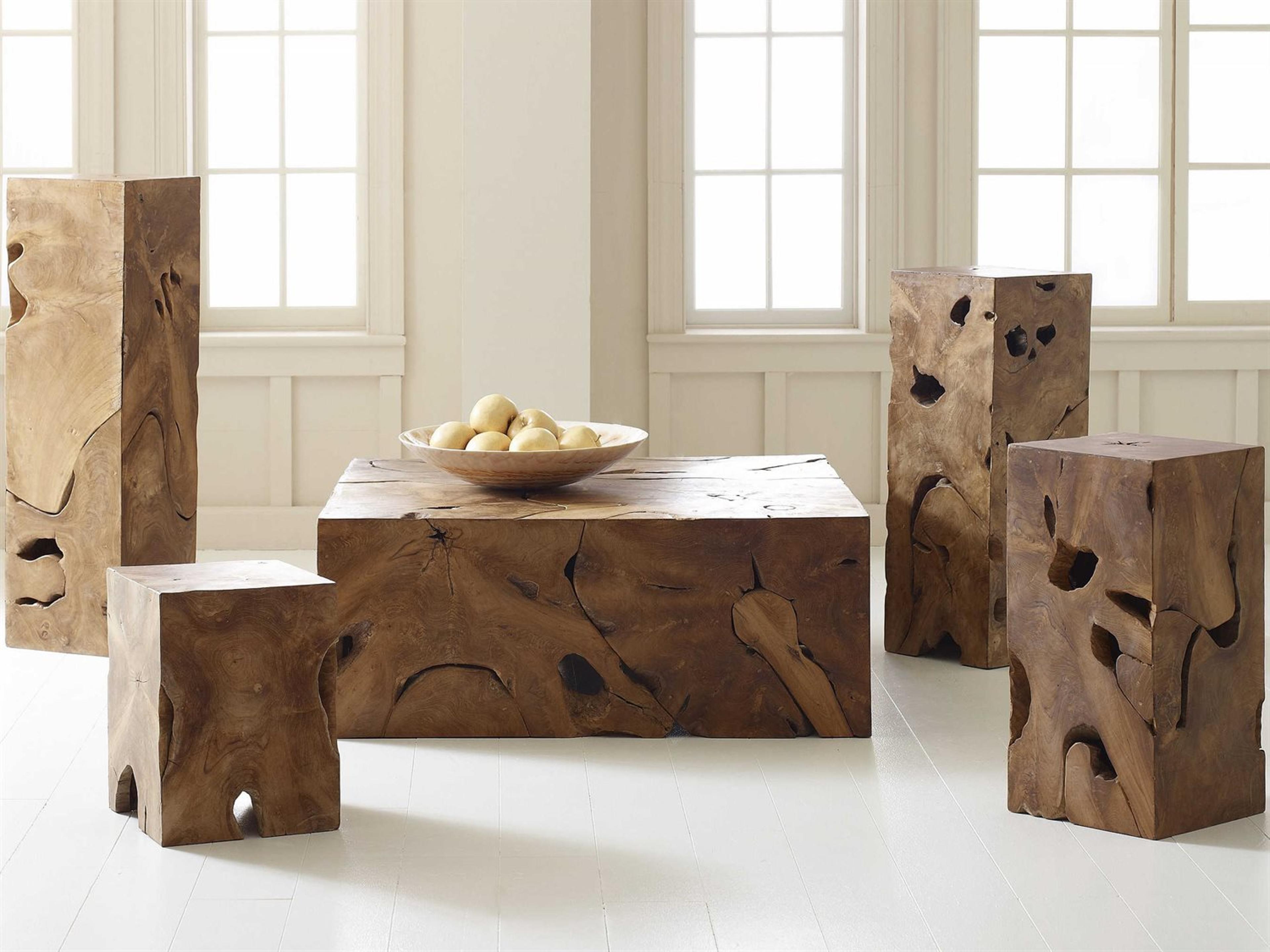 Phillips Collection Rectangular Wood Natural Coffee Table