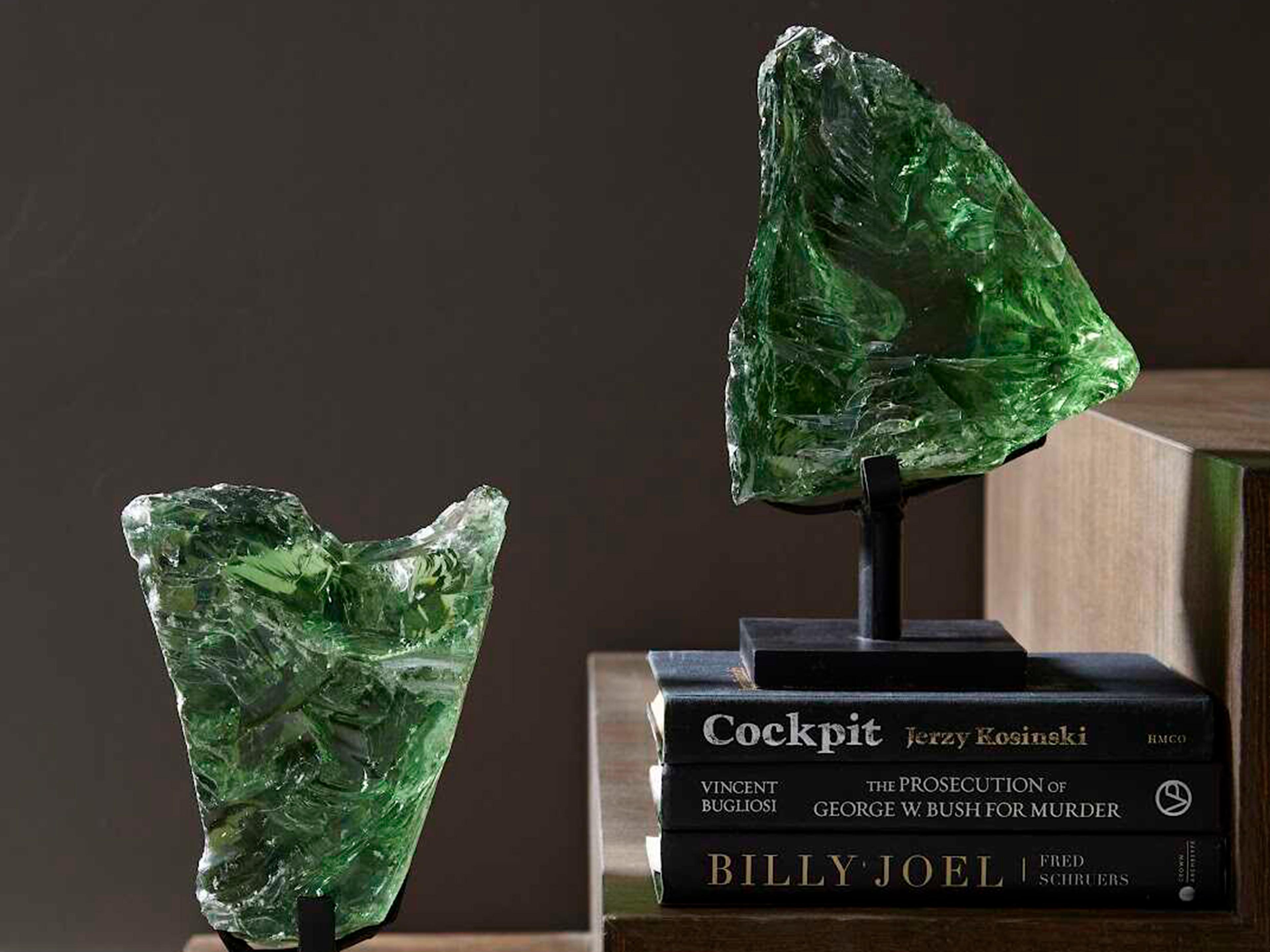 Phillips Collection Gifts Natural Green Refractory Glass Sculpture