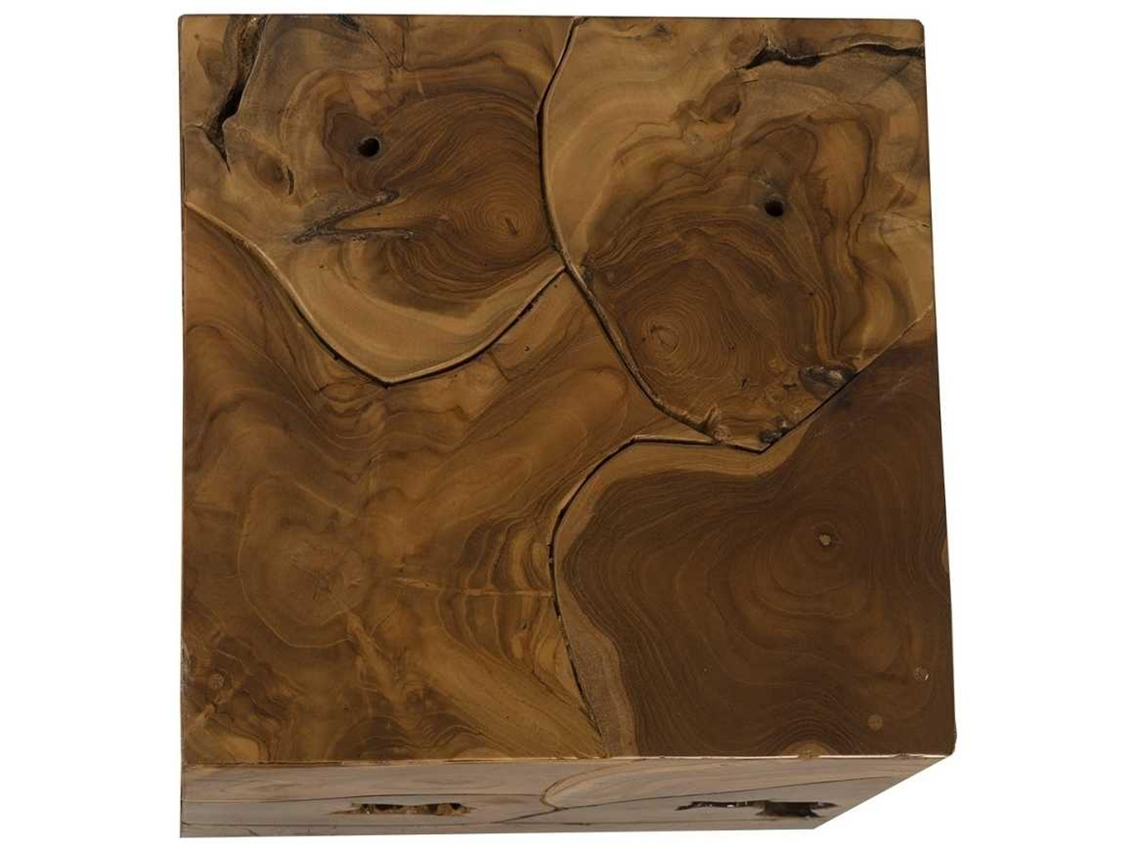 Phillips Collection Square Wood Brown End Table