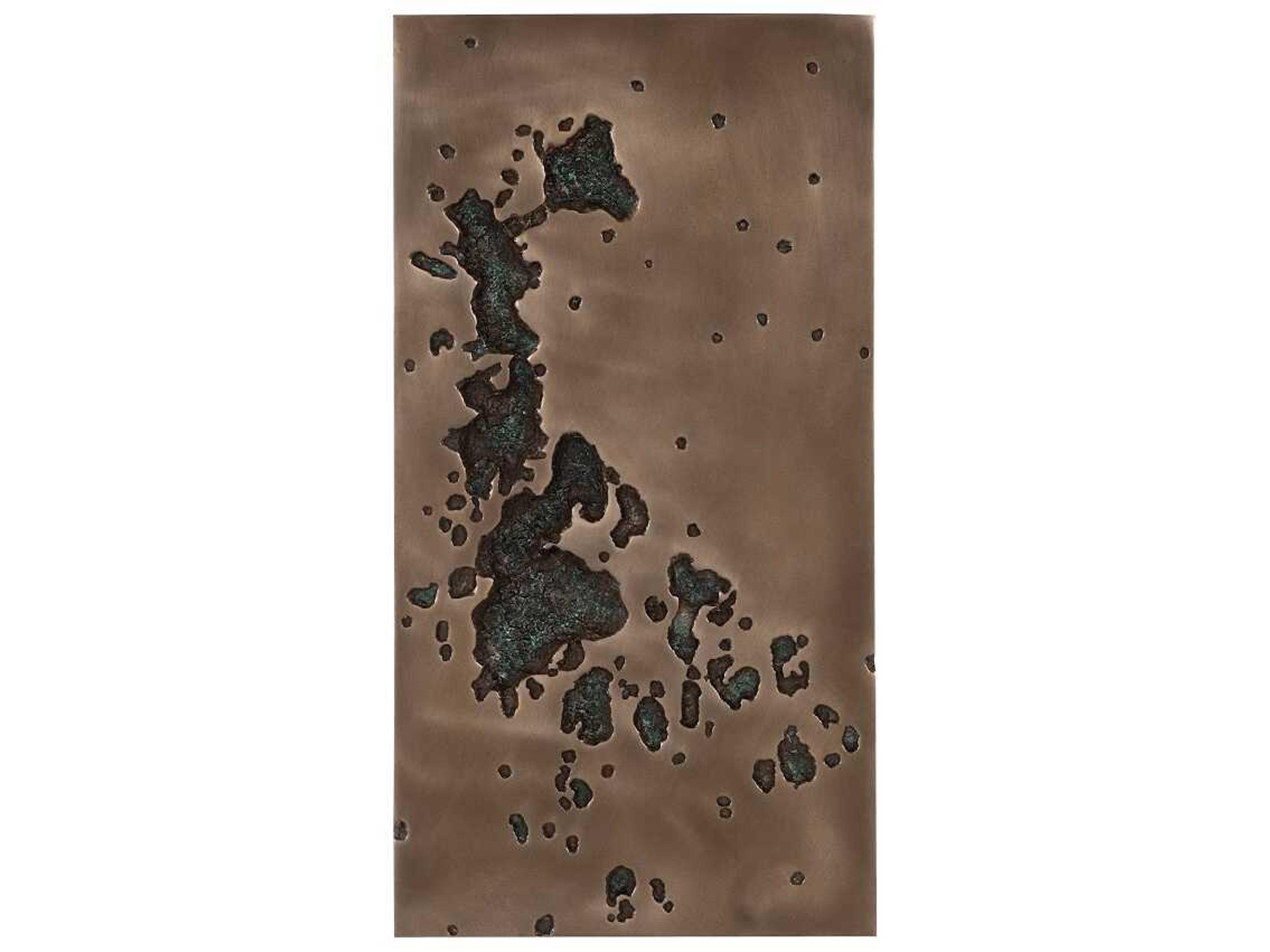 Phillips Collection Rectangle Splotch Wall Art in Bronze Finish