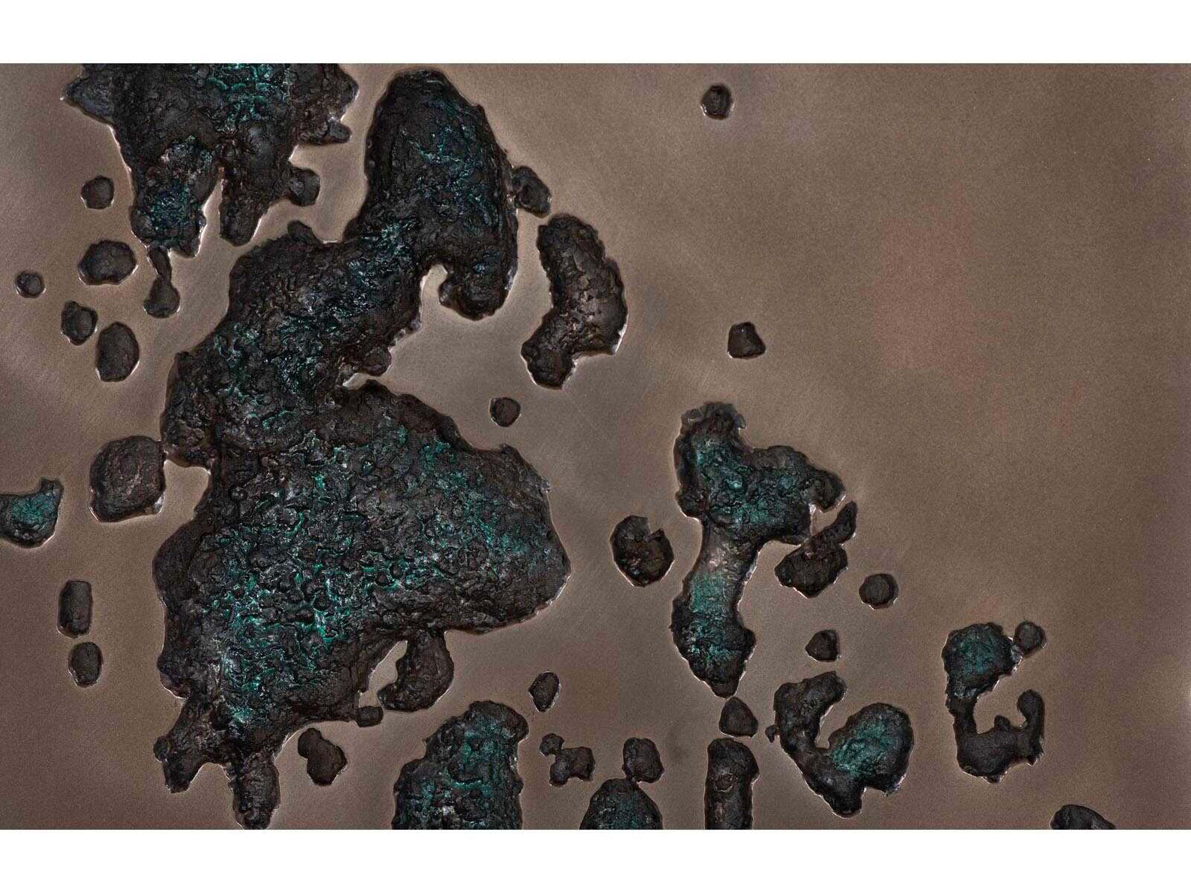 Phillips Collection Rectangle Splotch Wall Art in Bronze Finish