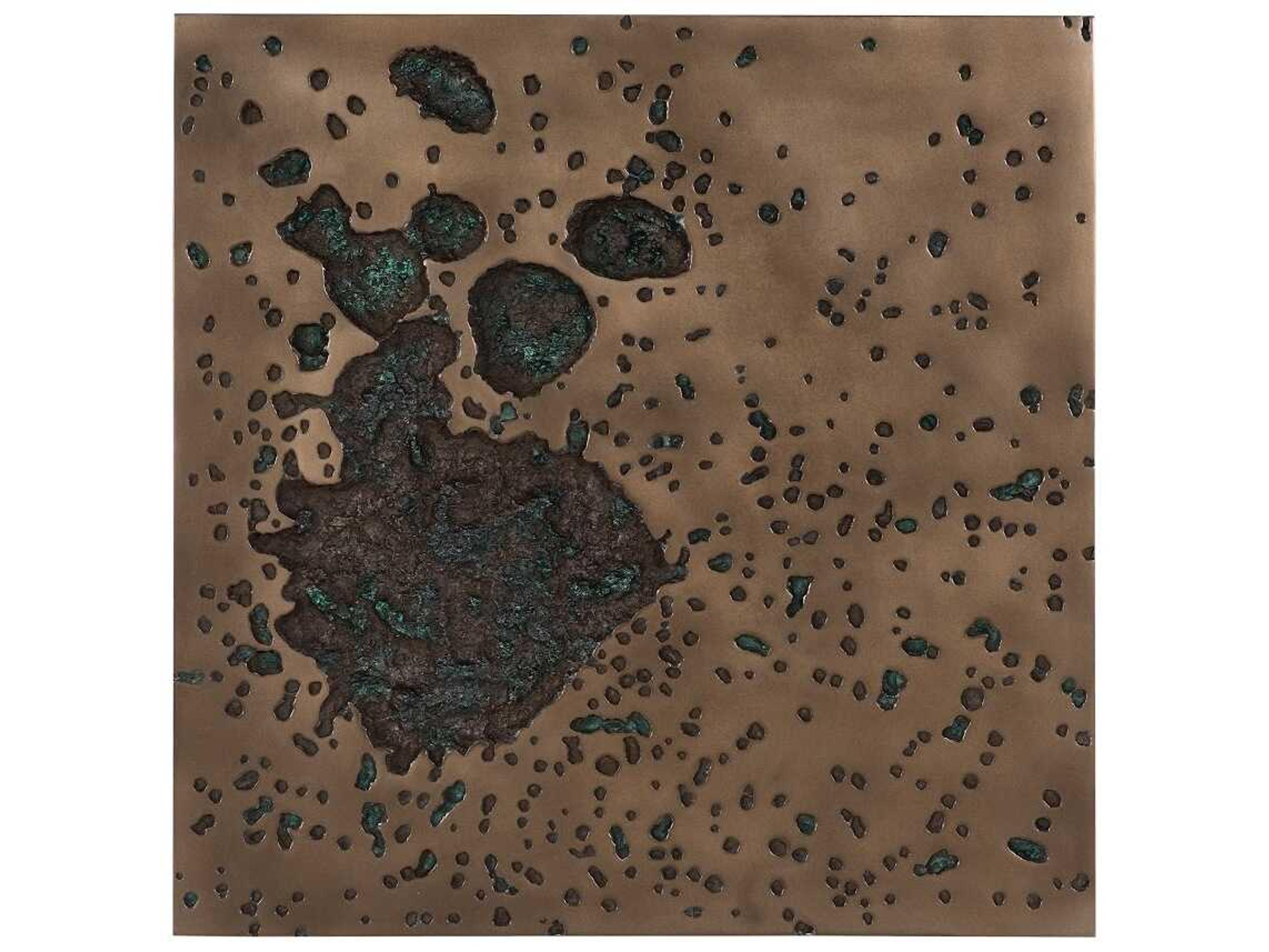 Phillips Collection Splotch Bronze Square 3D Wall Art