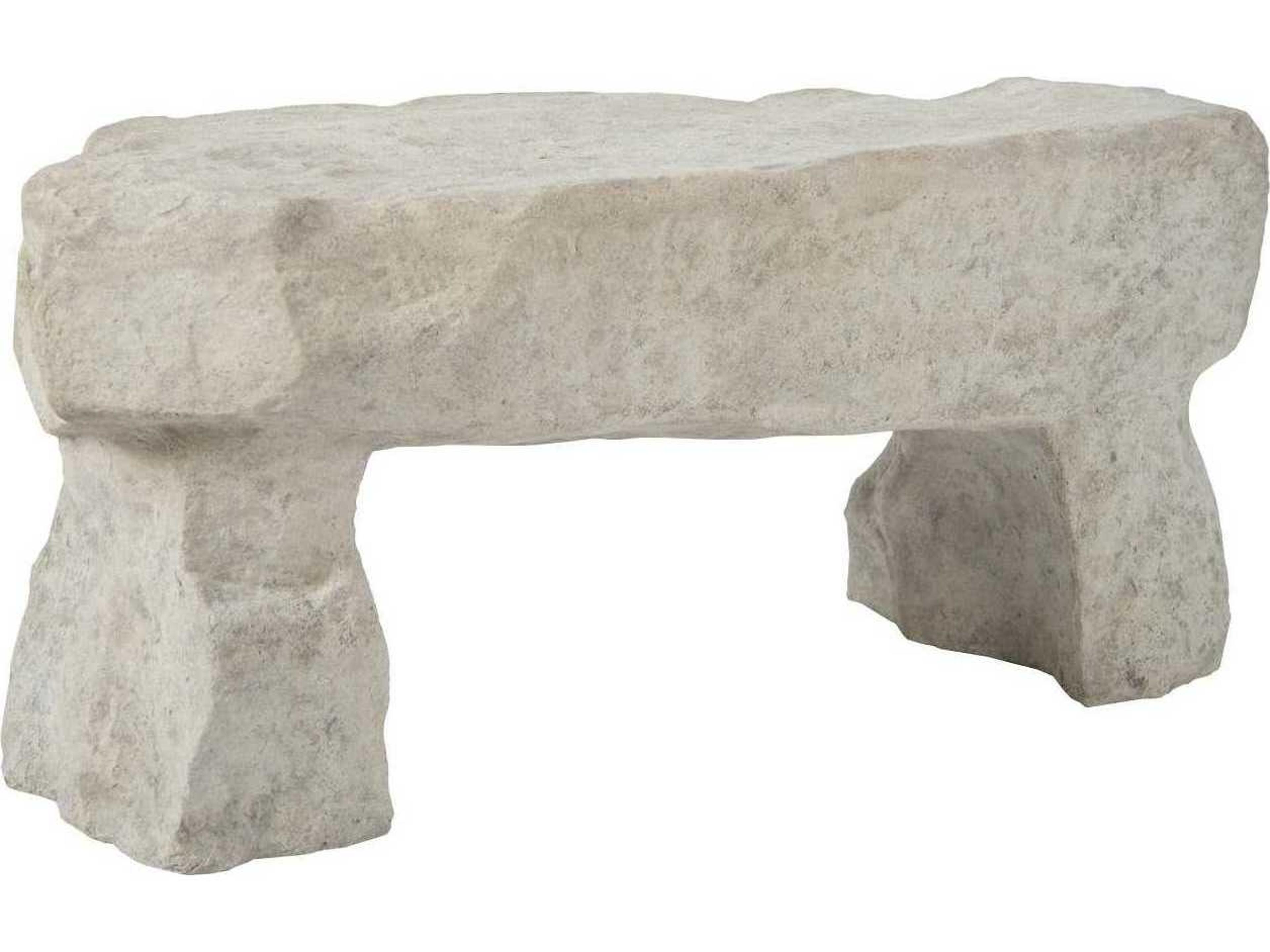 Phillips Collection Roman Stone Gray Accent Bench