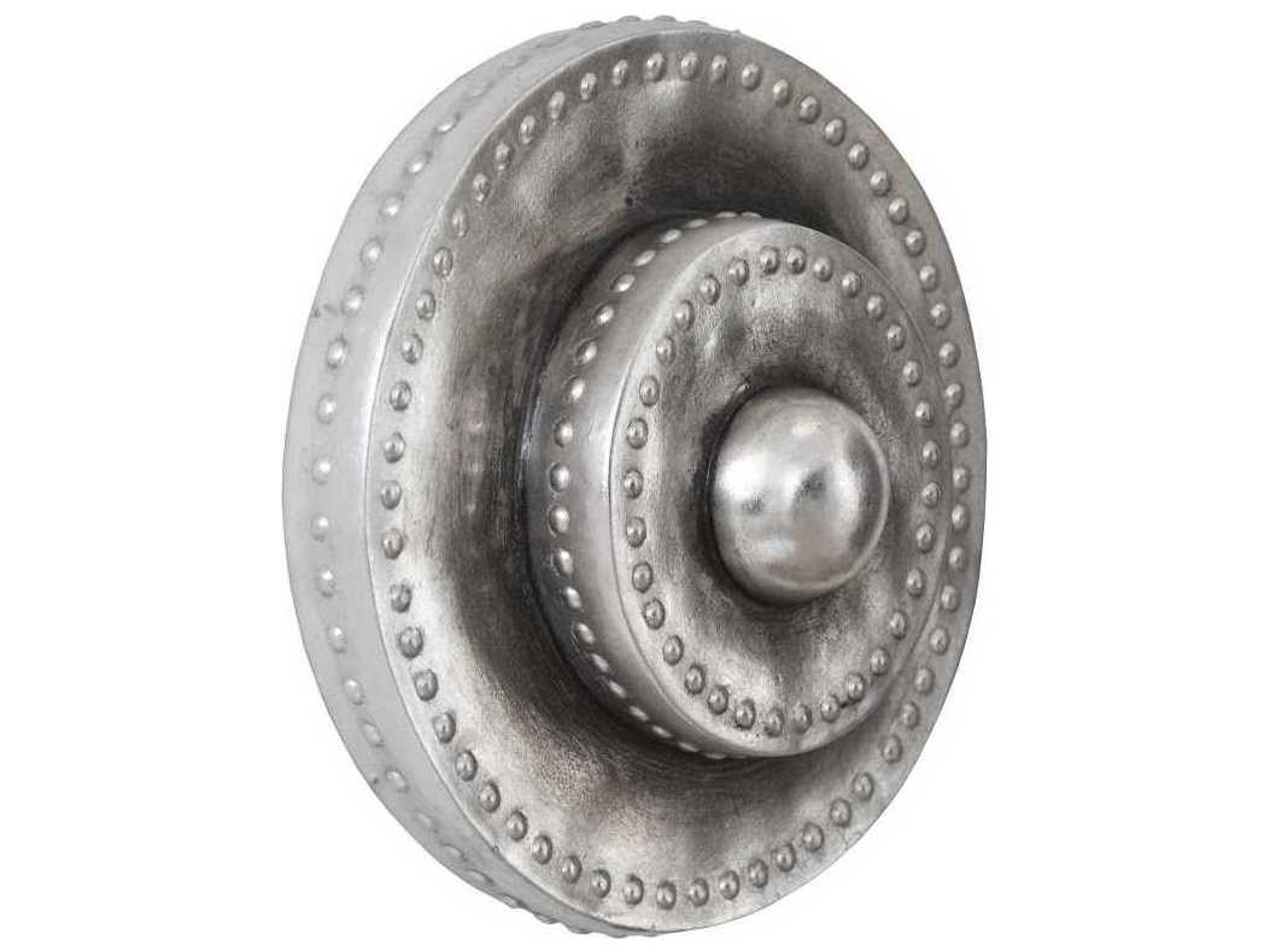 Phillips Collection Circles Silver Leaf with Antiquing 3D Wall Art