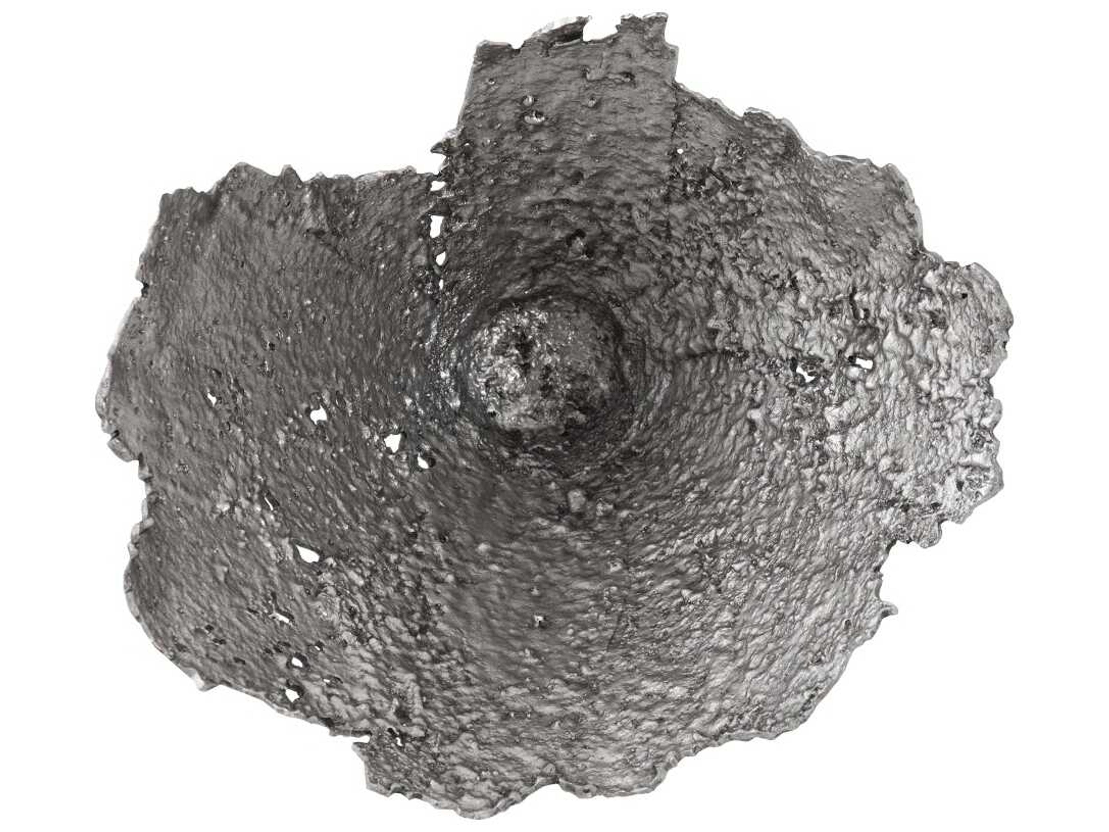 Phillips Collection Jagged Splash Bowl Silver Leaf 3D Wall Art