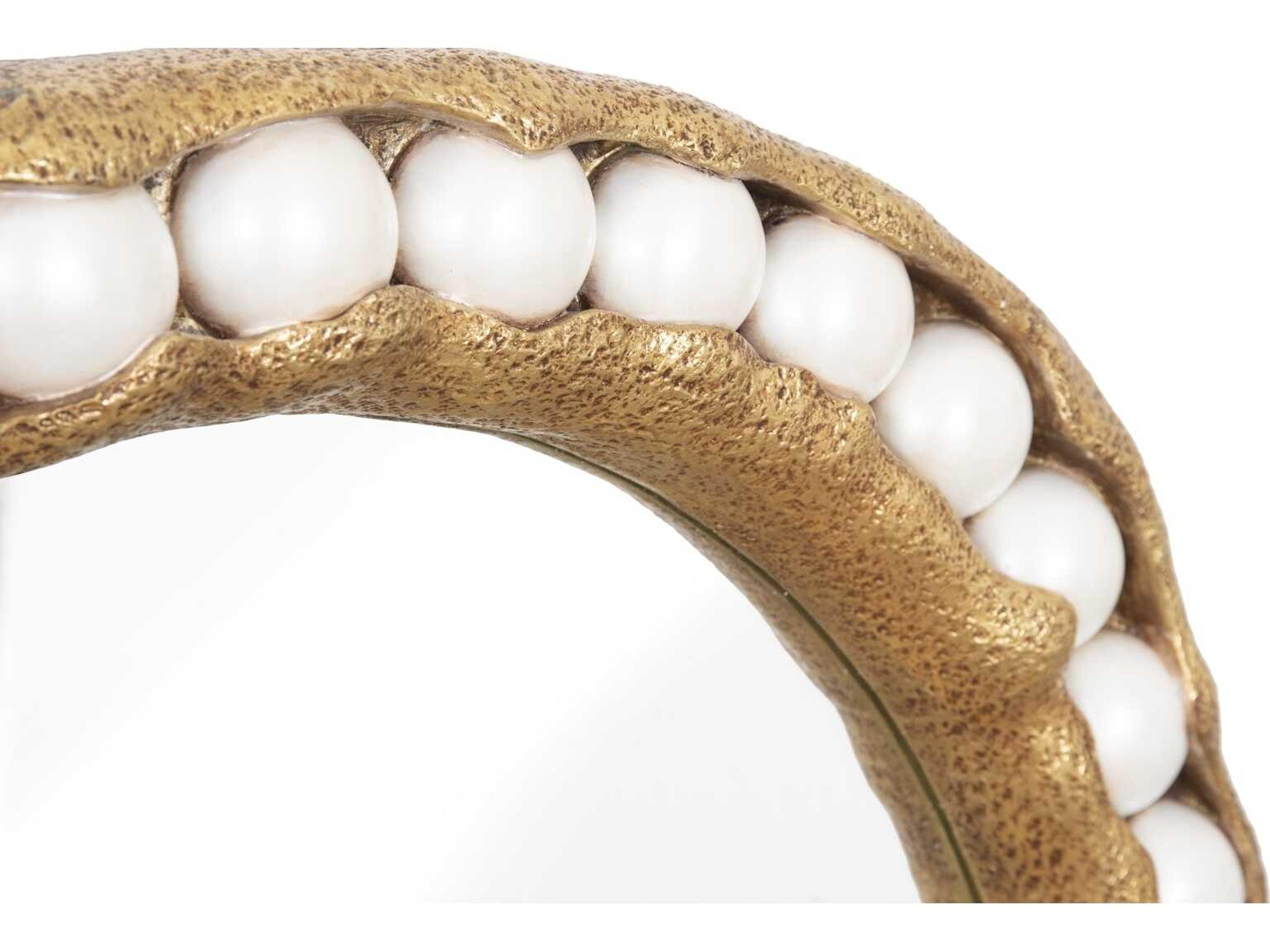 Phillips Collection Gold Leaf Round Wall Mirror