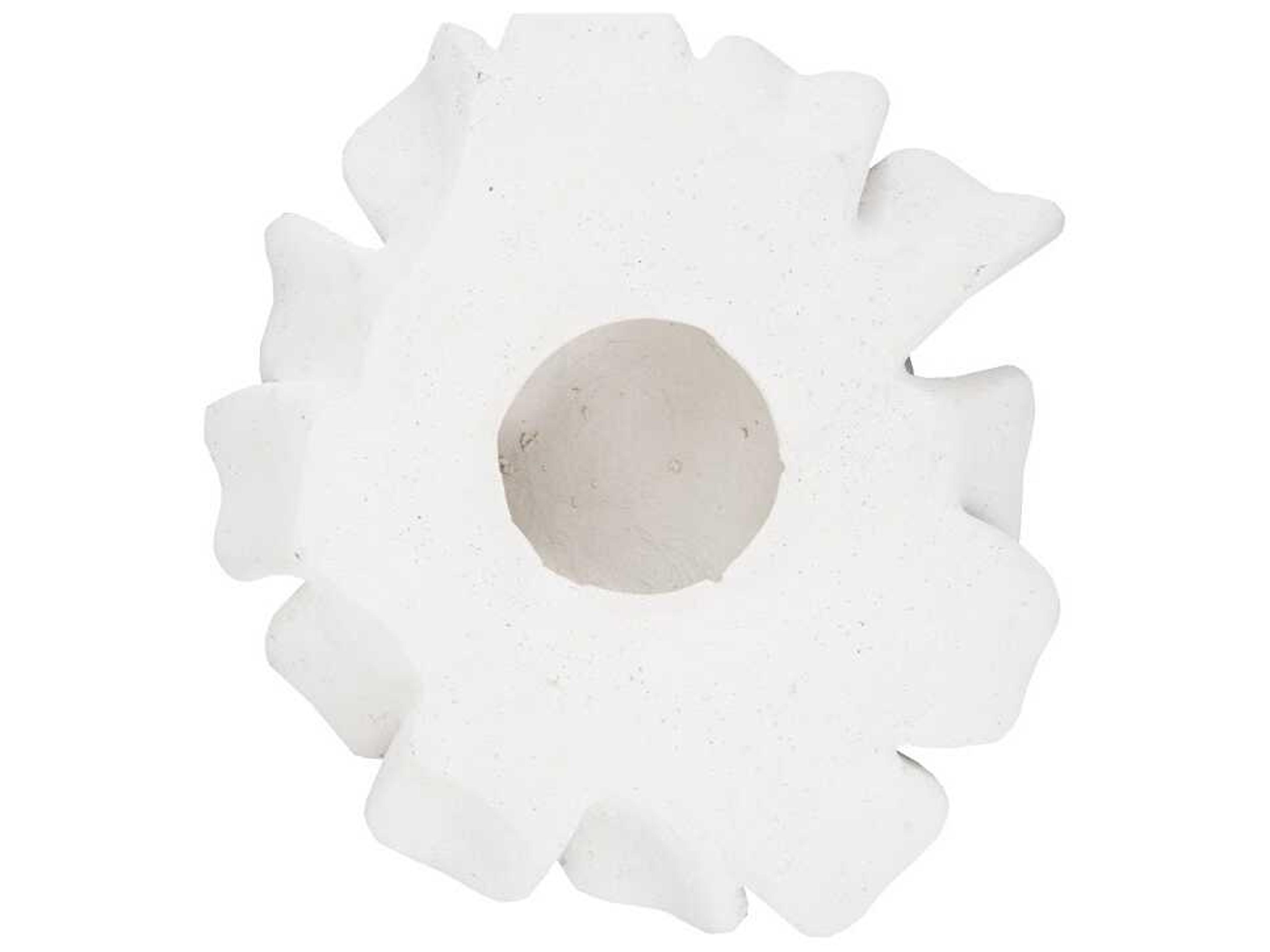 Phillips Collection Topsy Turvy Succulent White Stone 3D Wall Art