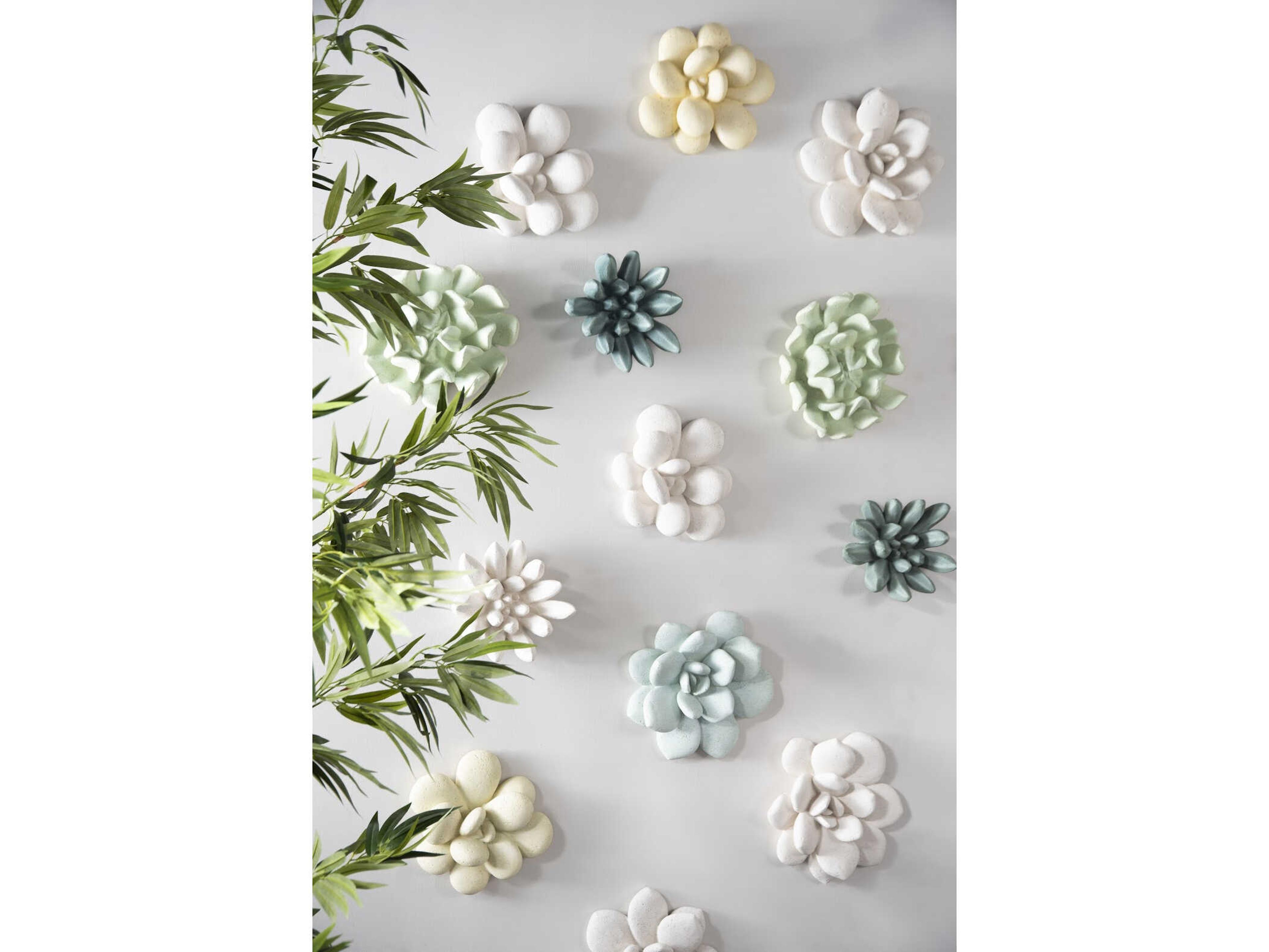 Phillips Collection Oviferum Succulent Chartreuse 3D Wall Art