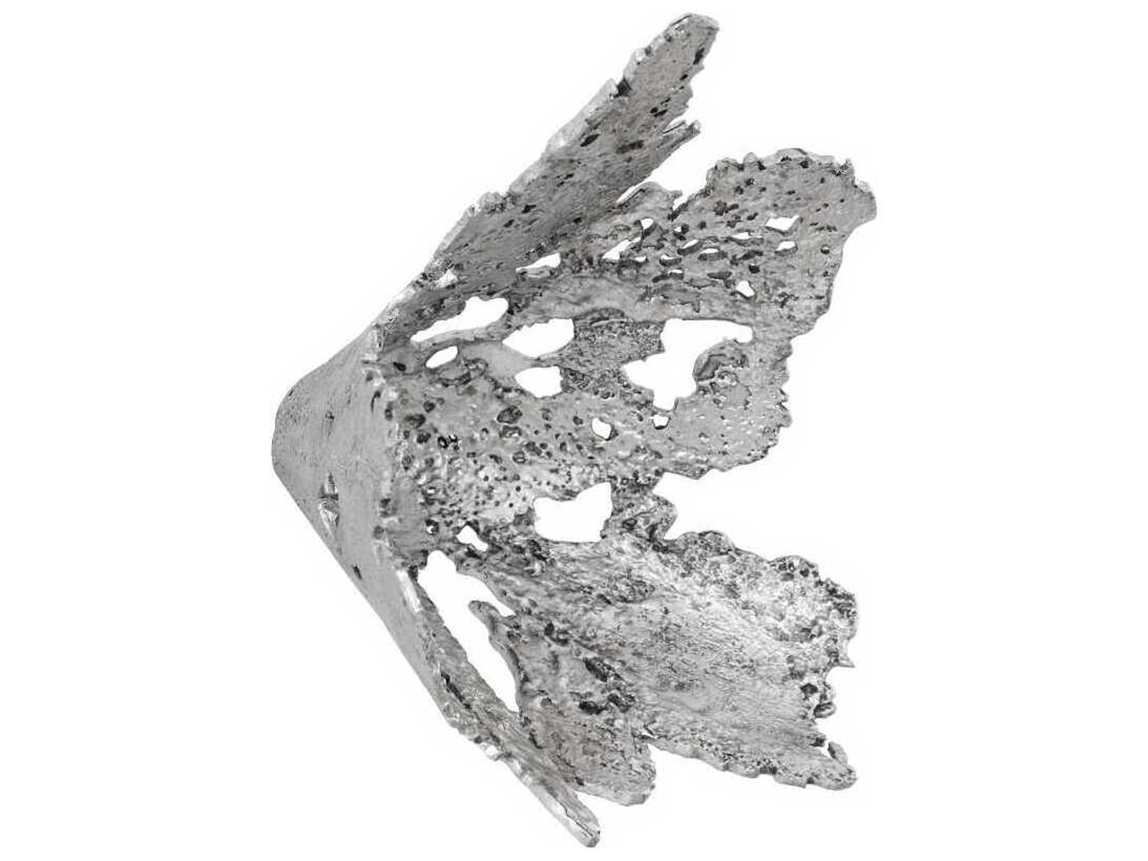 Perforated Splash Bowl Silver Leaf 3D Wall Art