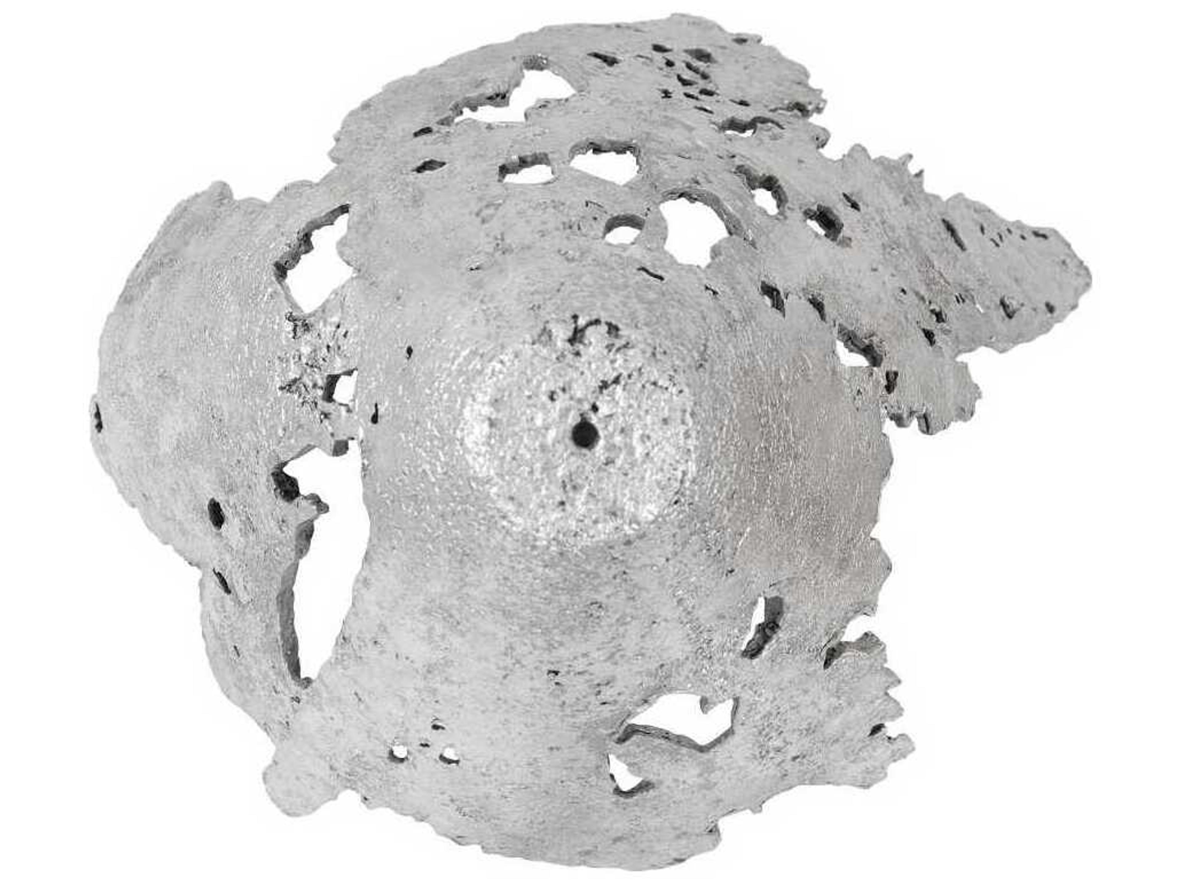 Phillips Collection Perforated Splash Bowl Silver Leaf 3D Wall Art